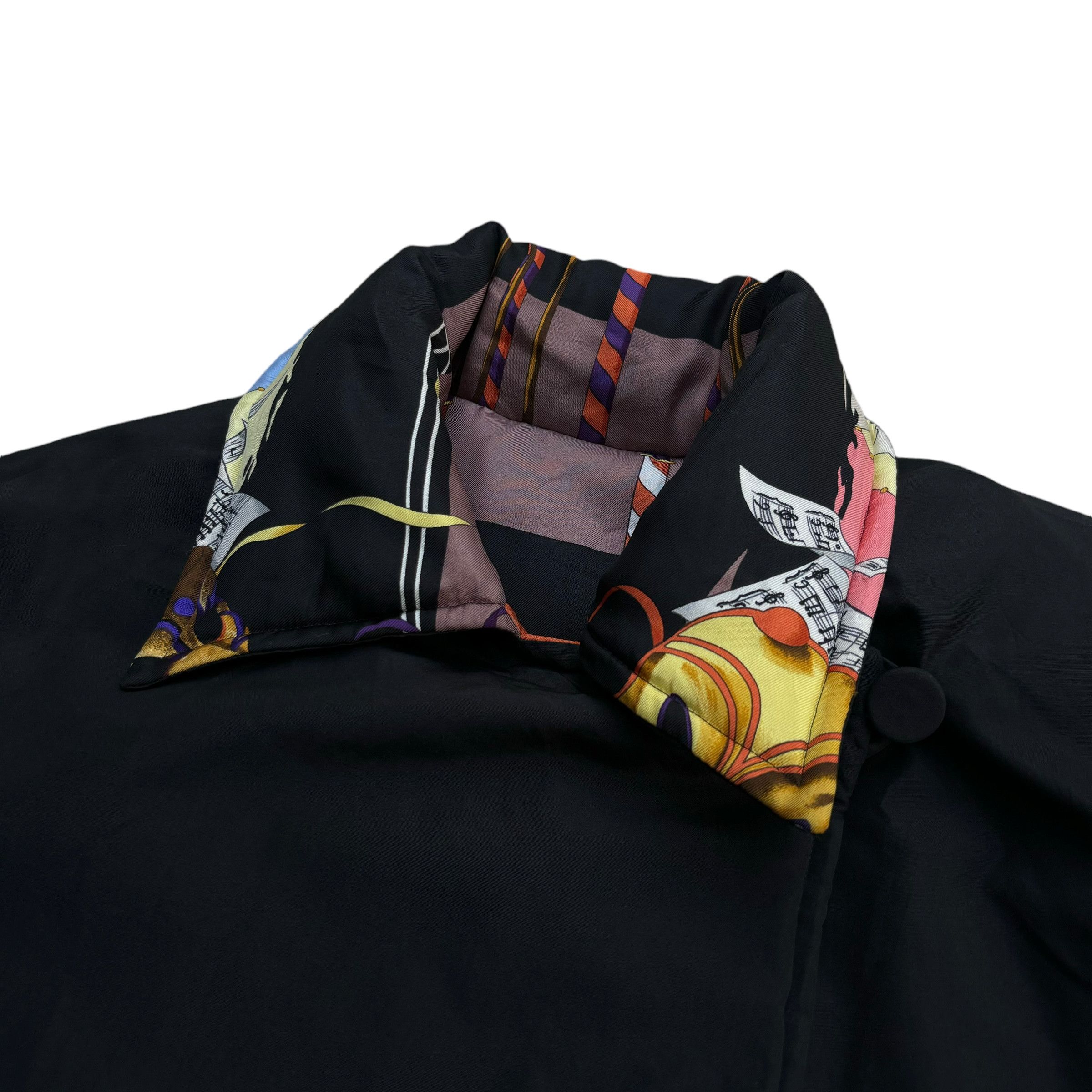 Hermes Vintage Hermes Le Carnavale de Venise Reversible Silk Jacket Size US M / EU 48-50 / 2 - 18 Thumbnail
