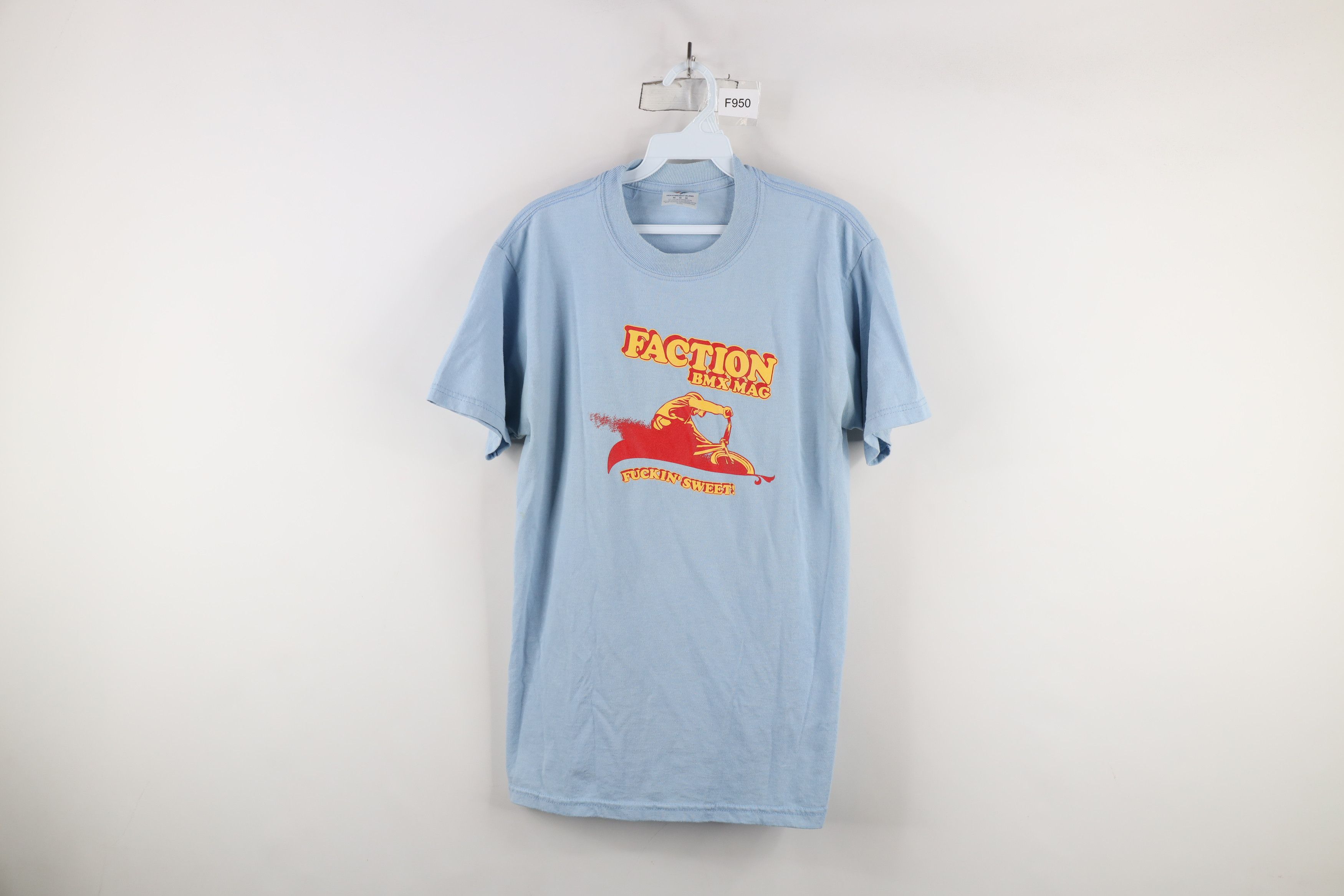 Vintage 90s Y2K BMX Magazine F*ckin Sweet T-Shirt Blue