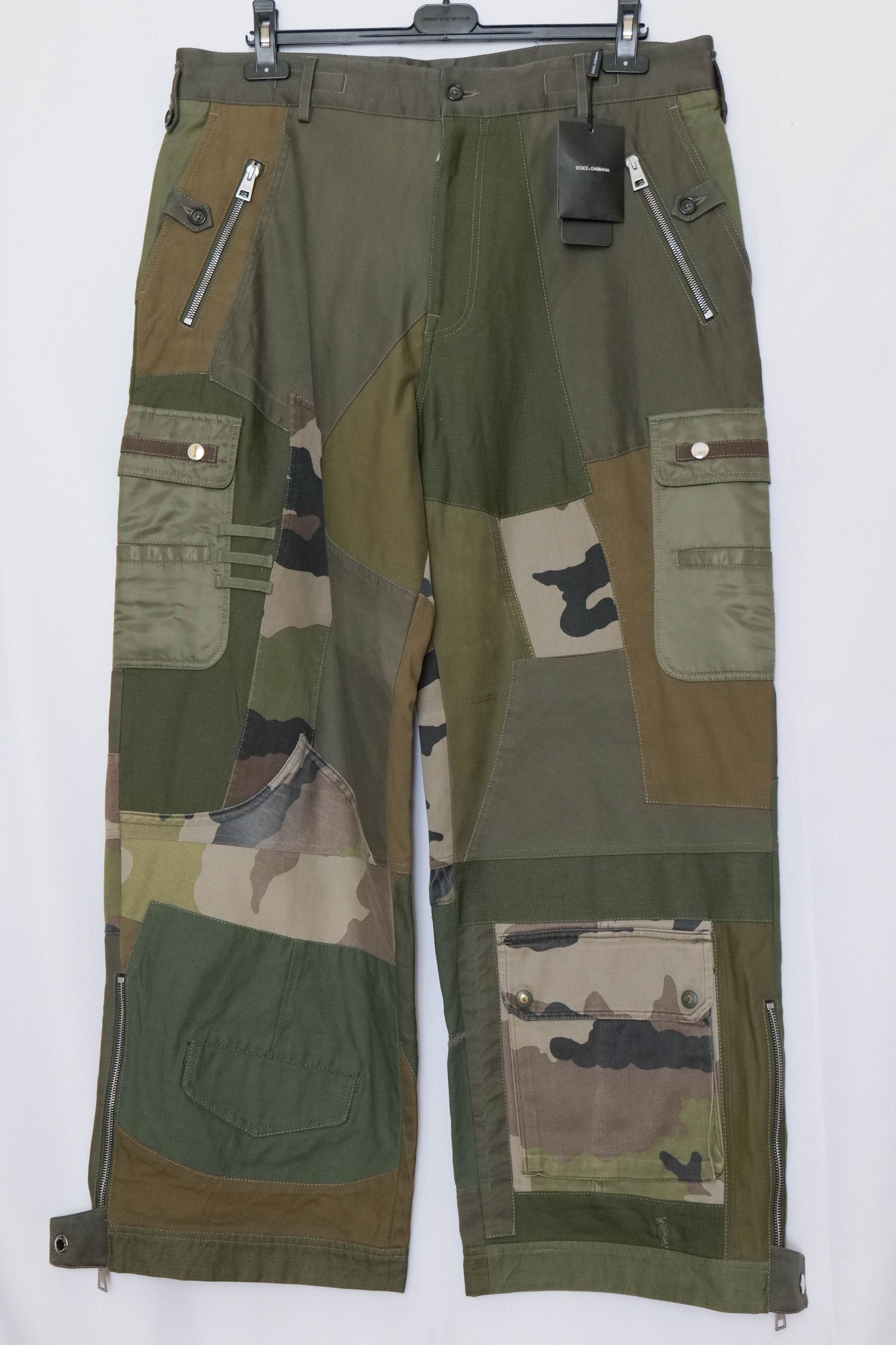 Dolce & Gabbana NWT patchwork cargo pants Size US 36 / EU 52 - 1 Thumbnail