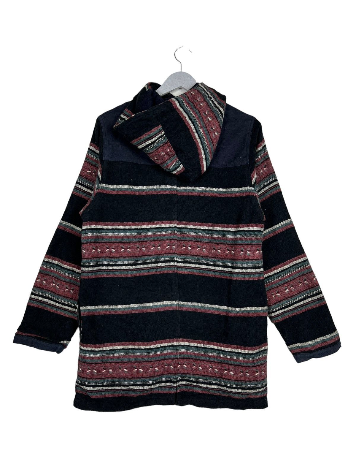 Indigo 🔥 AMINA INDIGO DYED STRIPE HOODIE JACKET Size US M / EU 48-50 / 2 - 7 Thumbnail