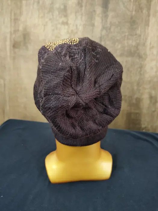 Japanese Brand Apestein uk designer distress skull diamond beanie #153DLL Size ONE SIZE - 4 Thumbnail