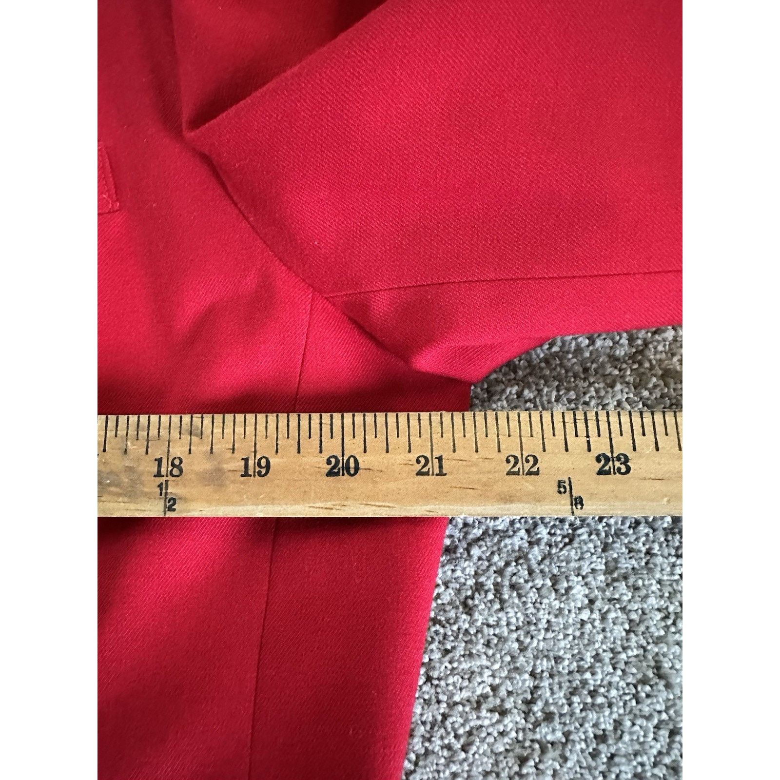 Talbots Vintage Talbots Women’s Blazer Jacket 16 Petite Red Wool Size XXL / US 16-18 / IT 52-54 - 9 Thumbnail