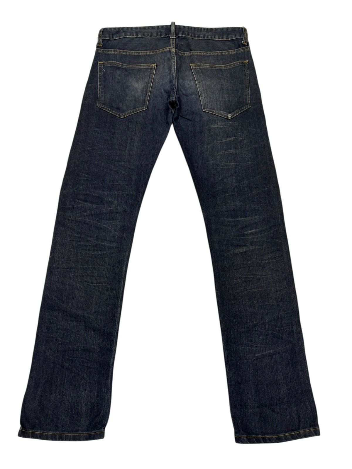 Kapital KUI Grunge Distressed Denim Jeans Straight Leg Fit Size US 34 / EU 50 - 2 Thumbnail