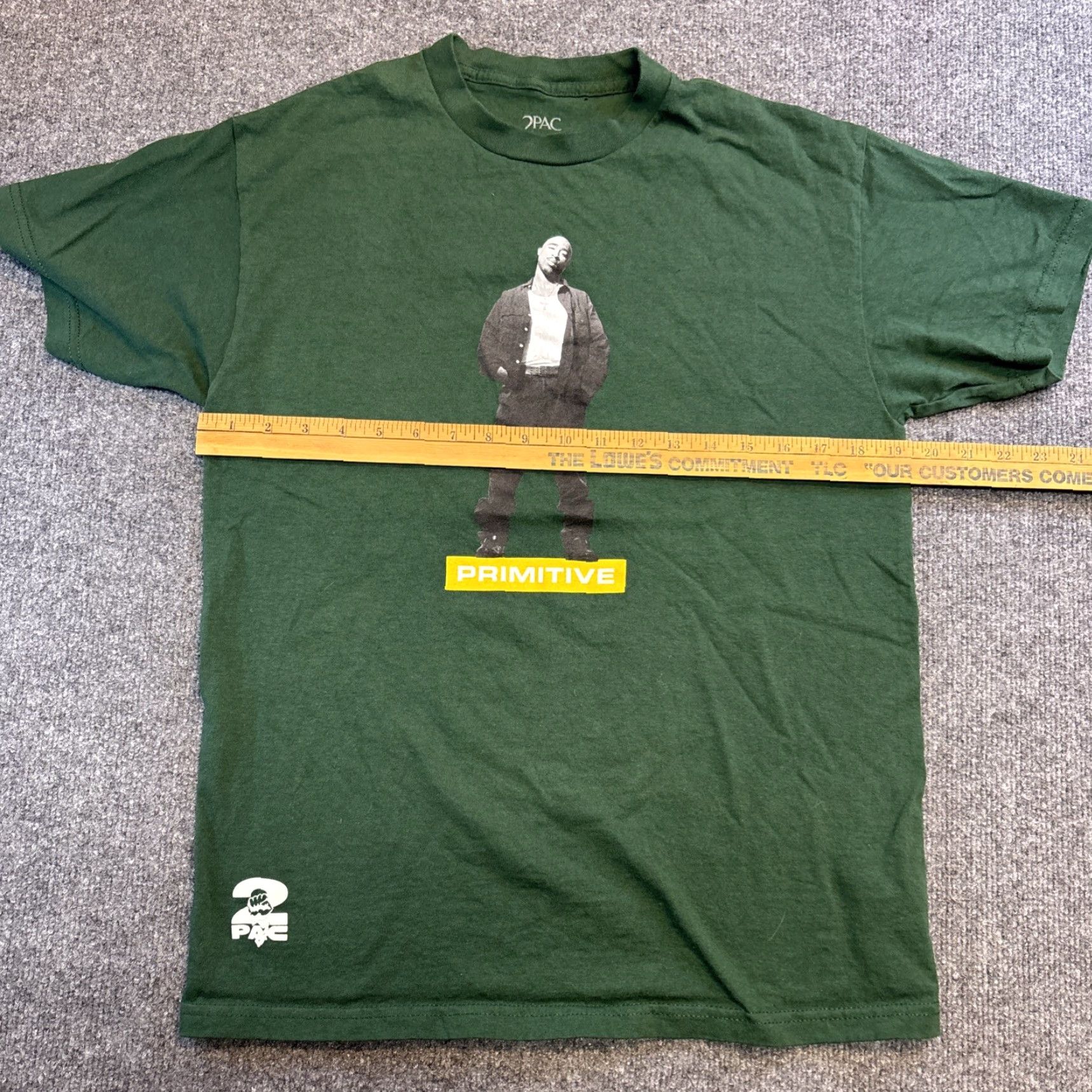 Primitive Primitive Skateboarding Tupac Shakur 2PAC T-Shirt Men M Green 90s Hip Hop Logo Short Sleeve Crew Neck Cotton Knit Vintage No Size US M / EU 48-50 / 2 - 6 Thumbnail