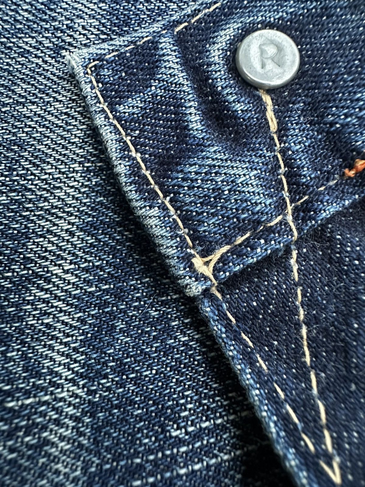 45rpm R by 45Rpm Indigo Blue Selvedge Denim Jeans Size US 31 - 14 Thumbnail