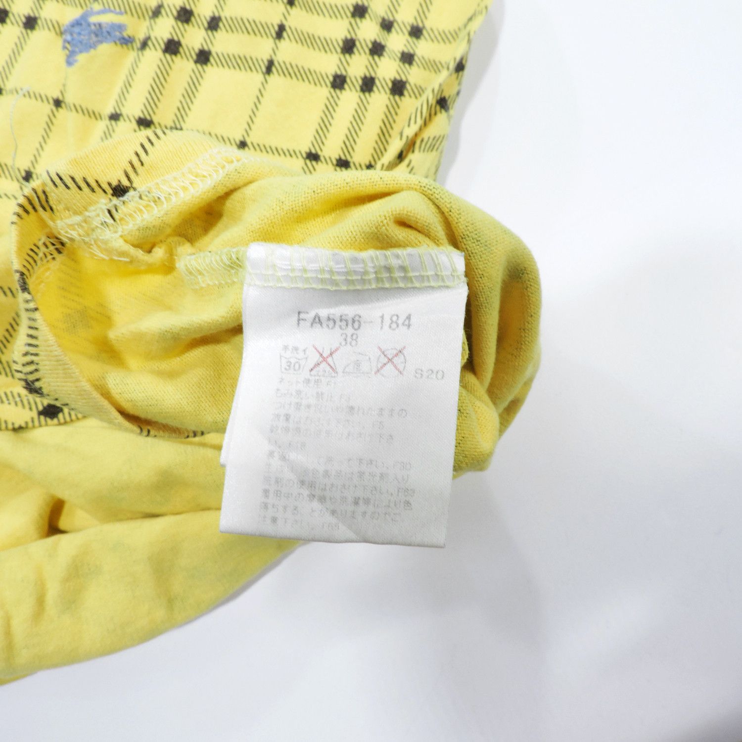 Burberry BURBERRY LONDON BLUE LABEL CHECKED YELLOW T-SHIRT Size XS / US 0-2 / IT 36-38 - 6 Thumbnail