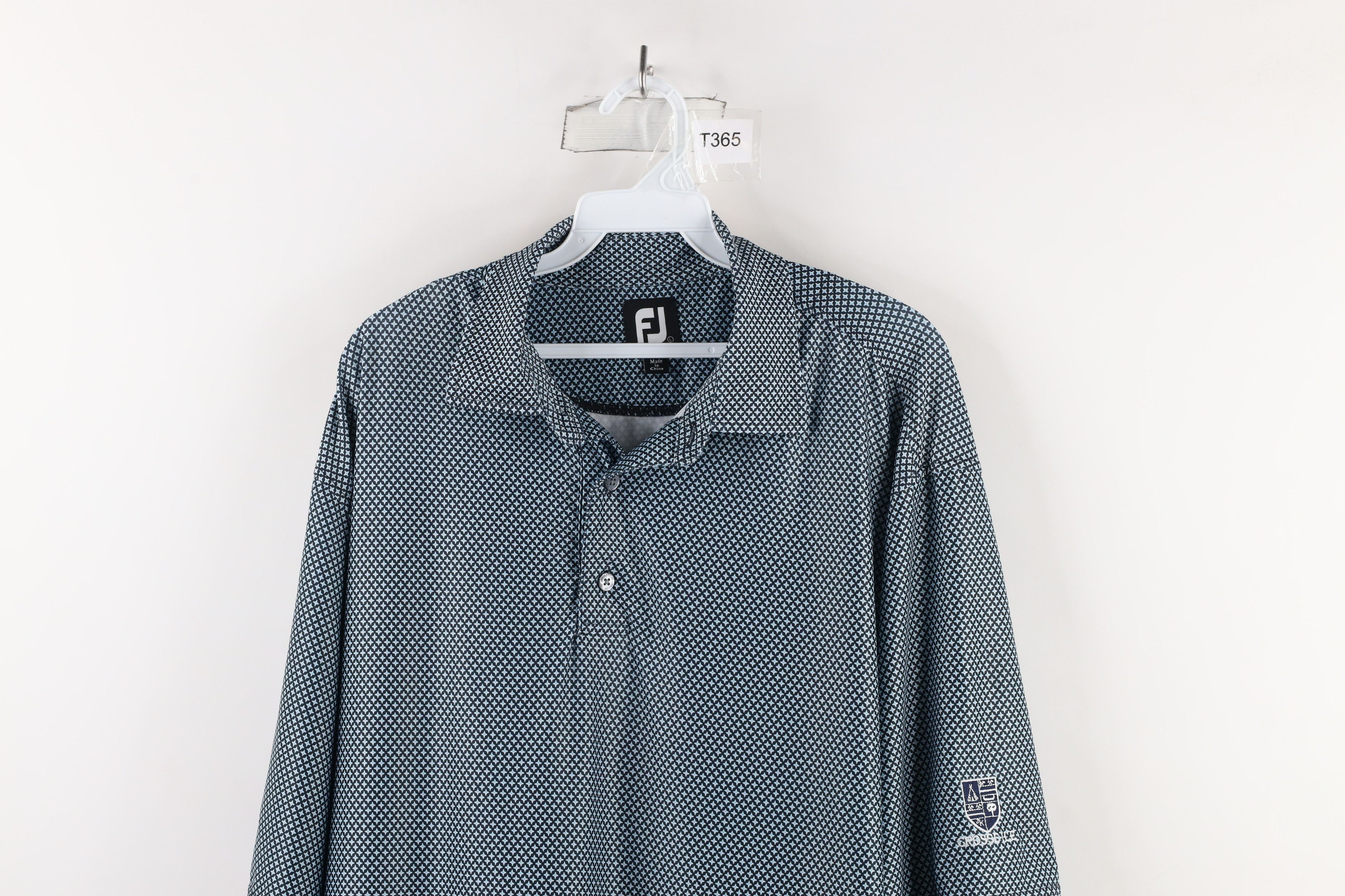 Footjoy × Vintage FootJoy Flower Stretch Collared Short Sleeve Golf Polo Shirt Size US L / EU 52-54 / 3 - 2 Thumbnail