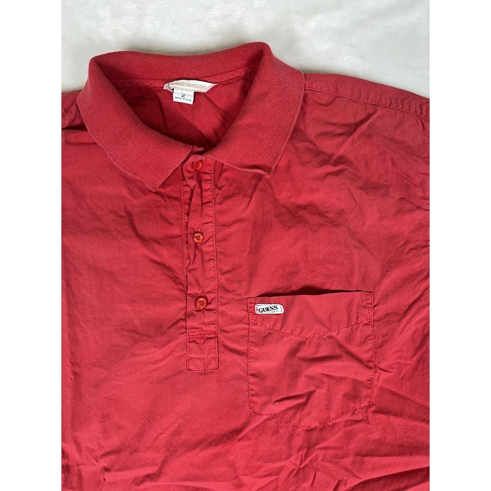 Guess Vintage Guess Jeans USA Polo Shirt Size XL Red Made In USA 9 Size US XL / EU 56 / 4 - 1 Thumbnail