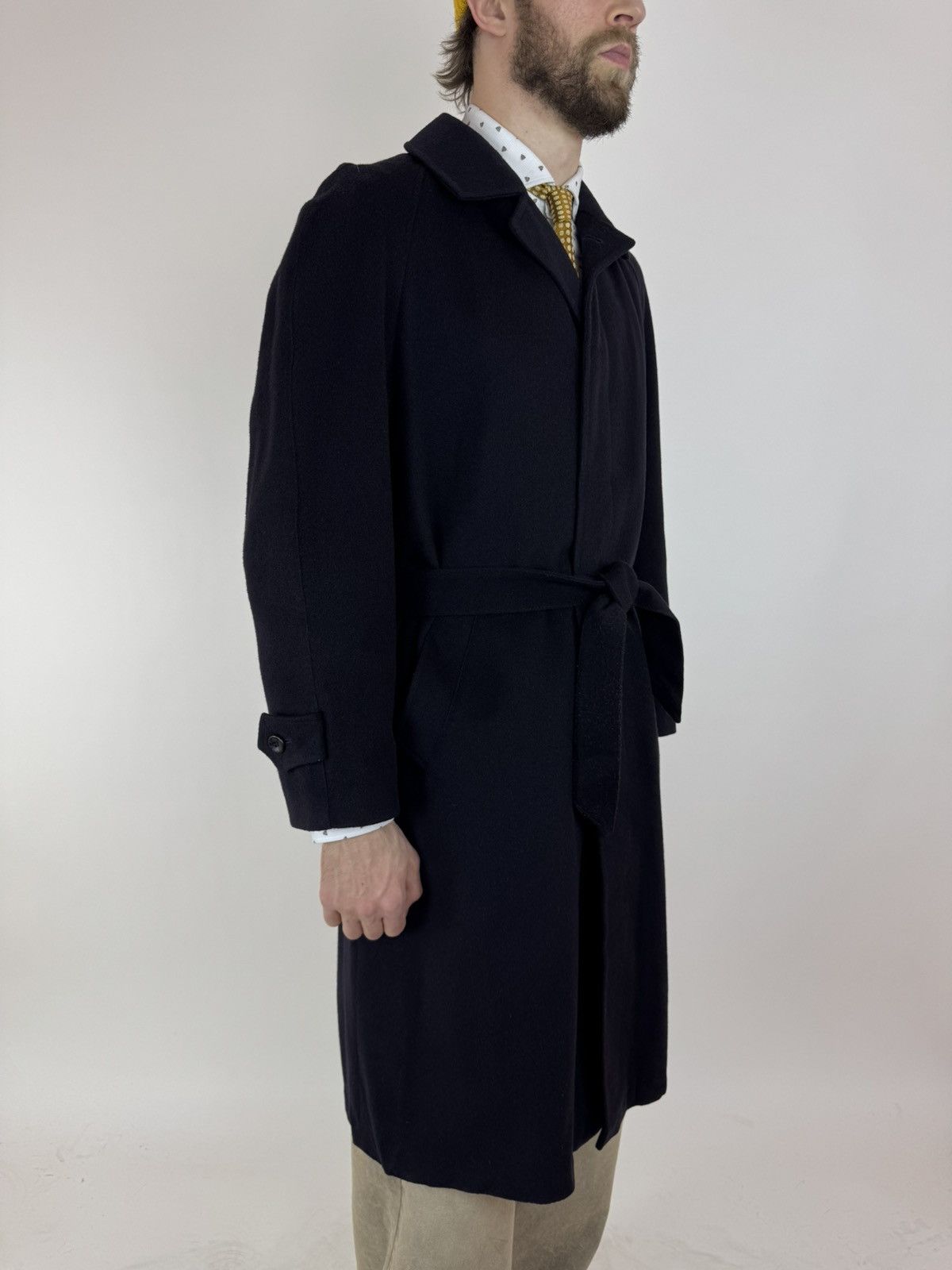 Vintage Salko Wool Coat Belted Vintage Trench Coat Hubertus LODEN L Size US M / EU 48-50 / 2 - 3 Thumbnail