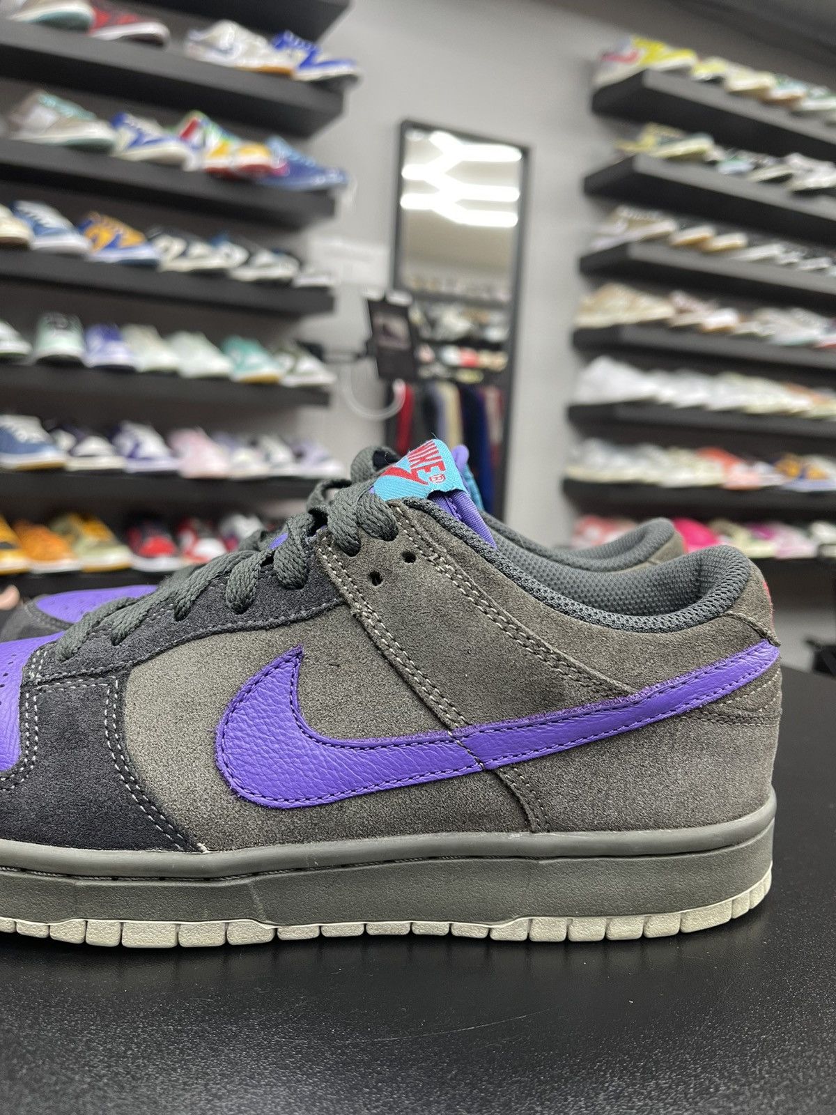 Nike Size 7 - Nike Dunk Low Newsprint Varsity Purple “2007” Size US 7 / EU 40 - 5 Thumbnail