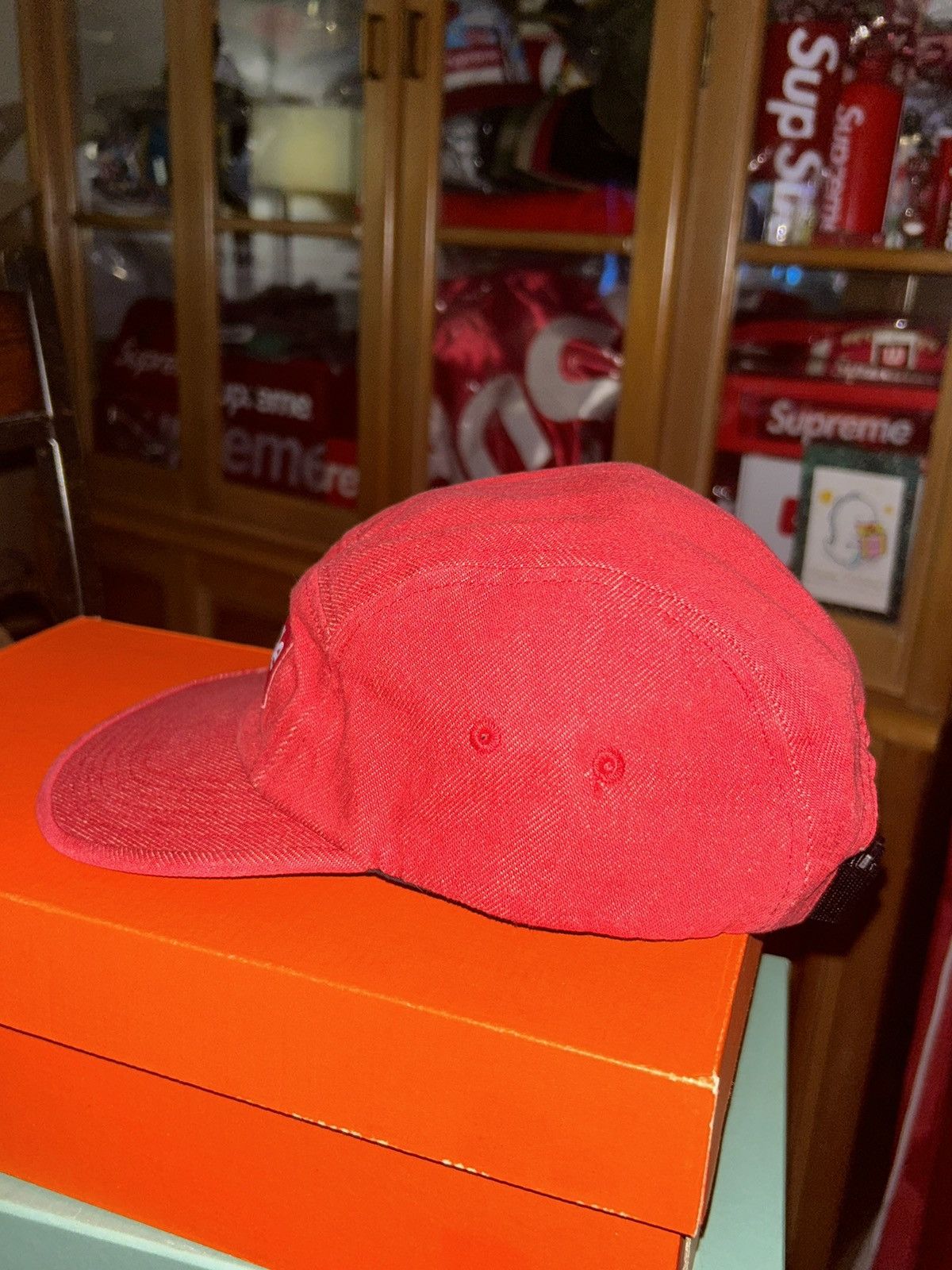 Supreme Supreme Denim Camp Cap Red SS18 NEW WITH TAGS Size ONE SIZE - 3 Thumbnail