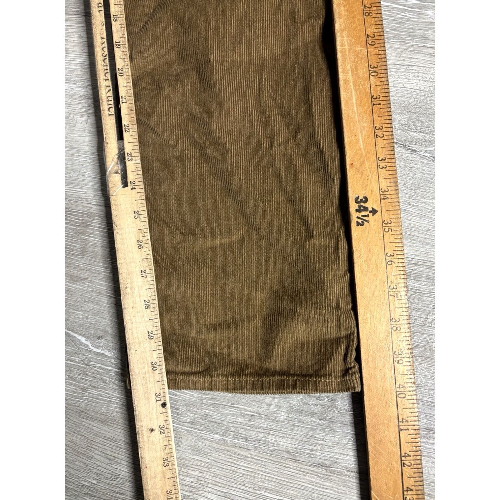 Levi's VINTAGE Levi's 94 Baggy Pants Womens 24x31 Corduroy Brown Relaxed High Rise Pockets Jeans Casual Girls Womens Size 42" / US 20 - 4 Thumbnail