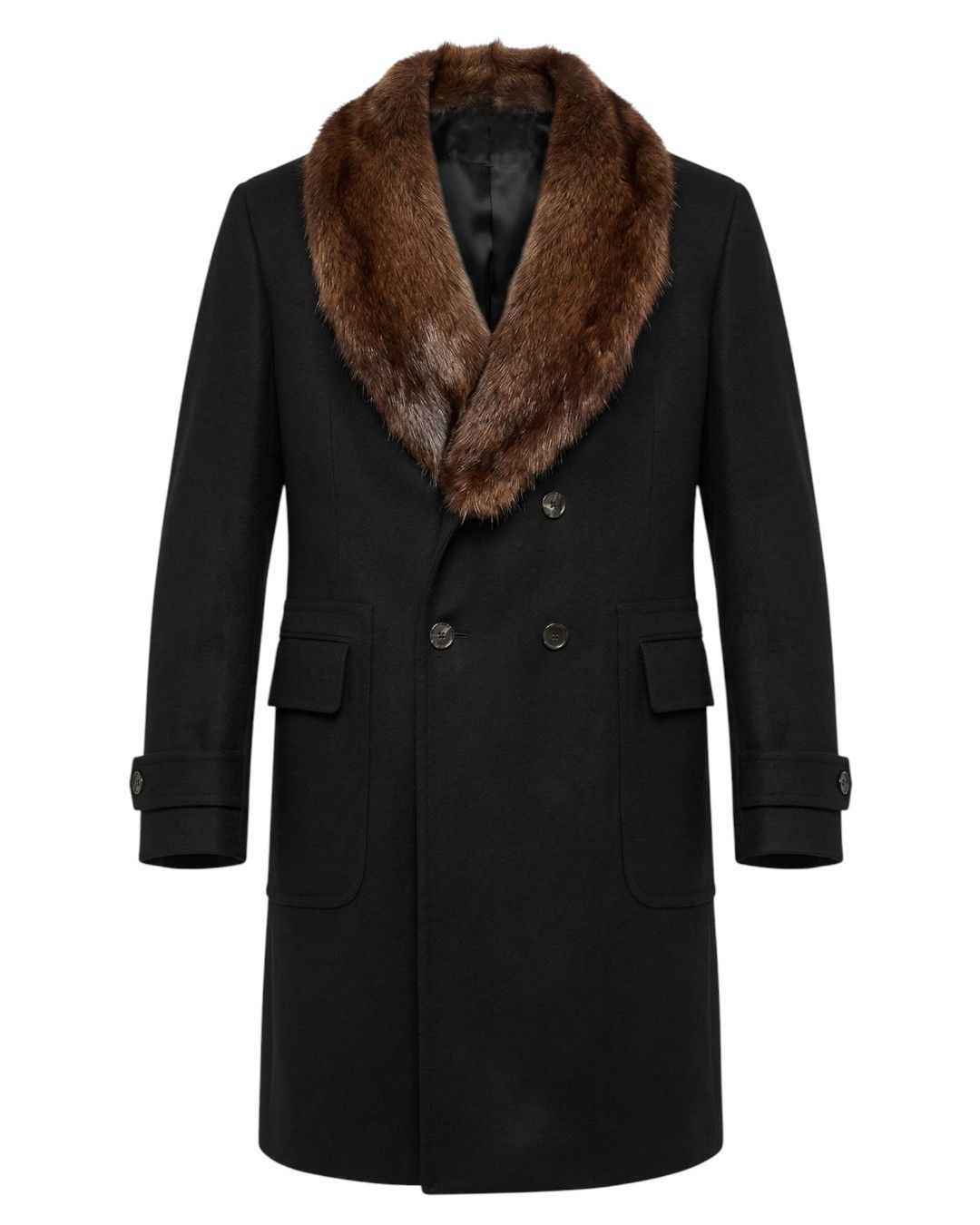 Gucci F/W 2008 RUNWAY CASHMERE COAT WITH BEAVER FUR COLLAR Size US L / EU 52-54 / 3 - 2 Thumbnail