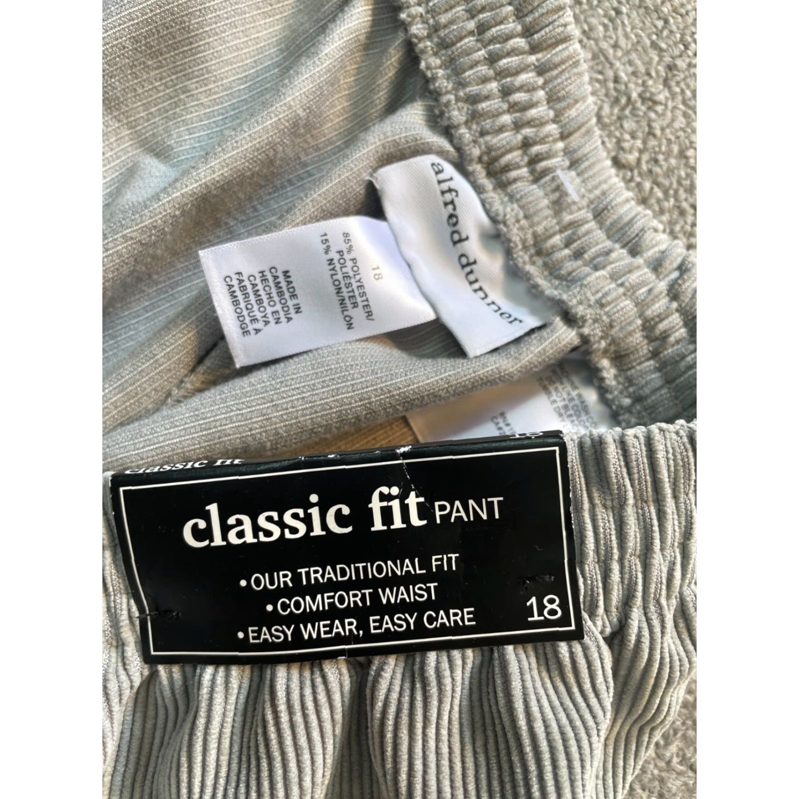 Vintage Alfred Dunner Gray Women's Size 18 Dress Pants NEW User: Alfred Dunner Gray Women's Size 18 Dress Pants NEW Size 40" / US 18 - 4 Thumbnail