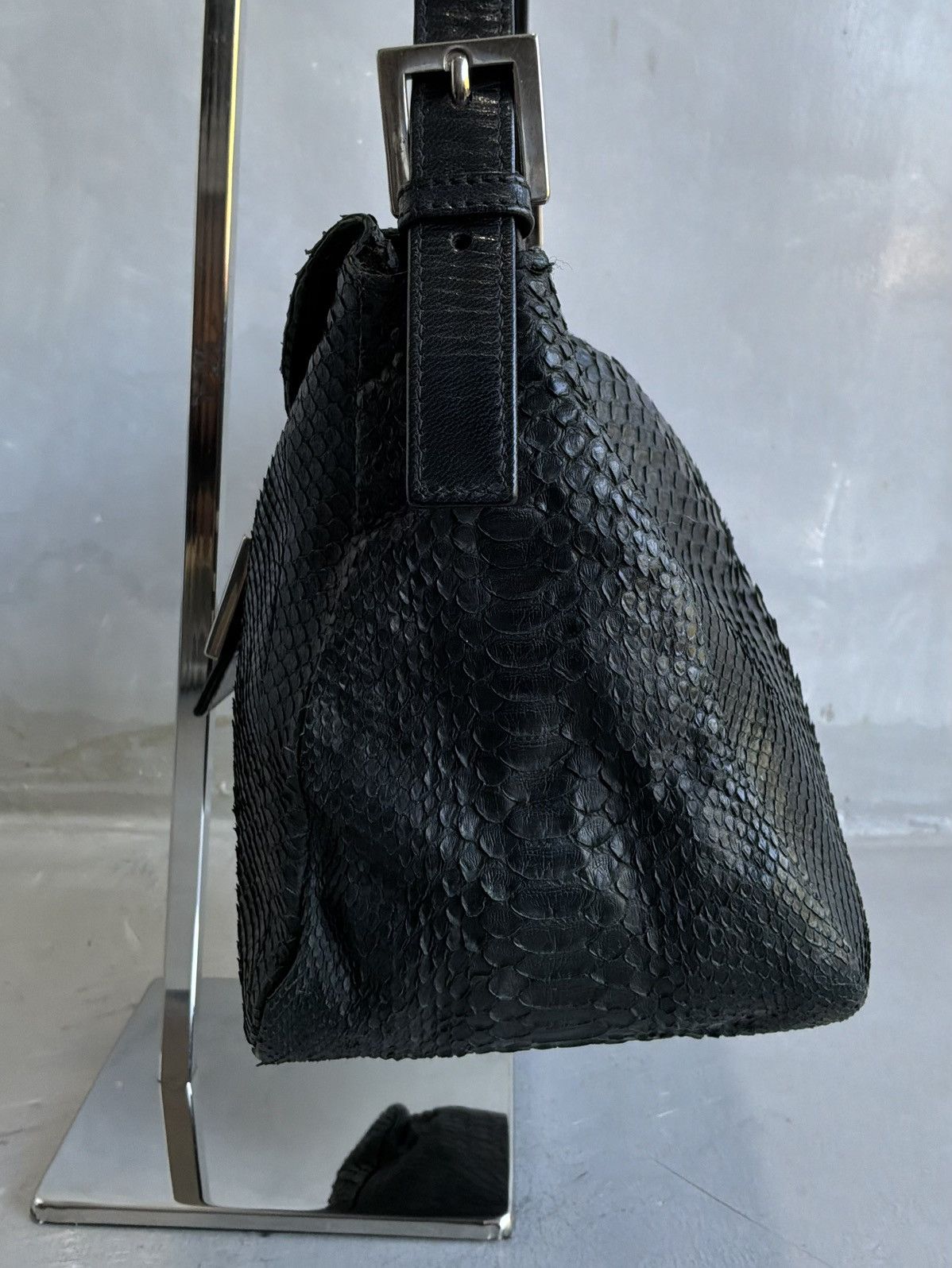Fendi 2000s Fendi - Python Leather Mamma Baguette Bag Size ONE SIZE - 9 Thumbnail
