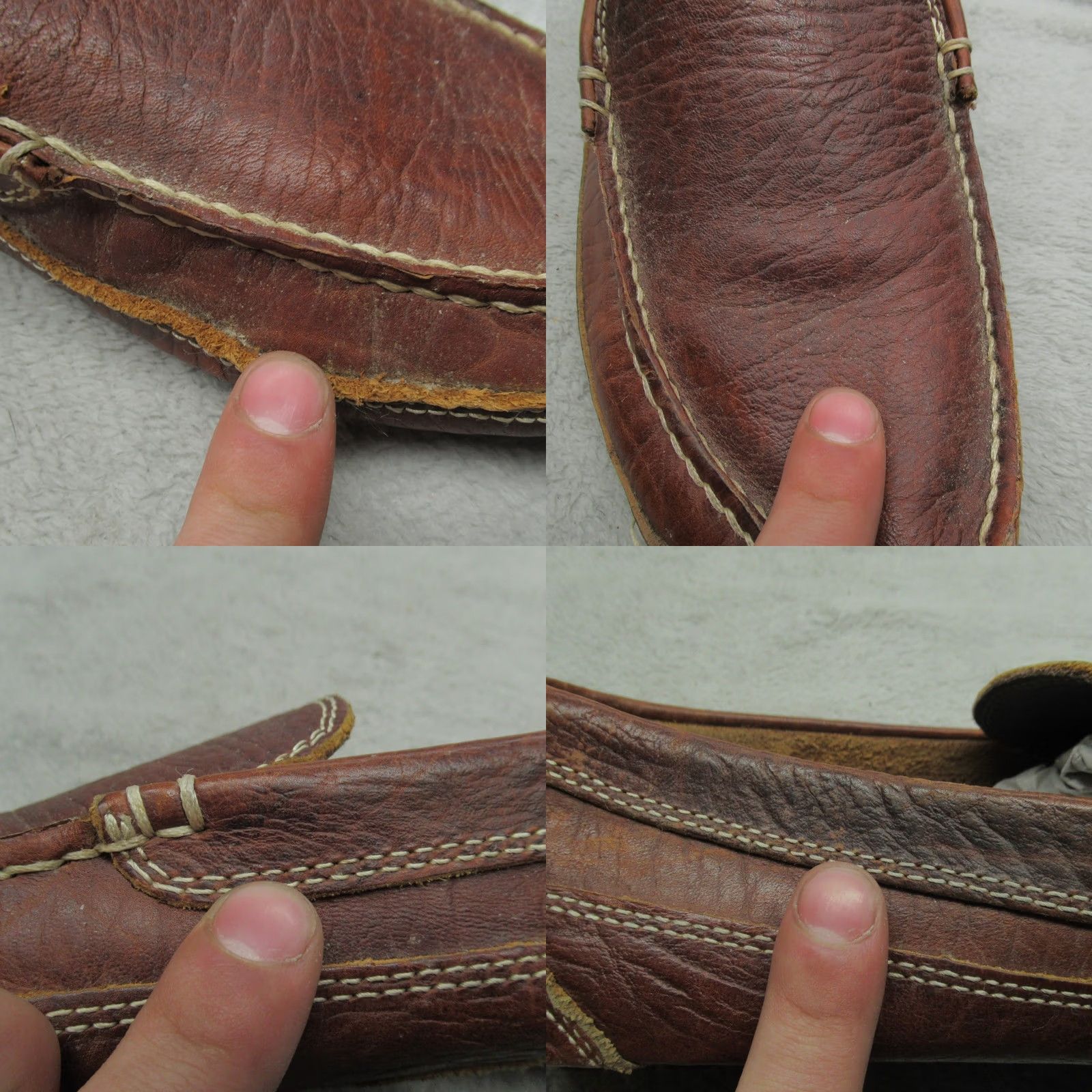 Duluth Trading Company Duluth Mens Loafer Slip On Moc Toe Brown Leather Driving Casual Shoes M Brown 10M Mens, Casual, Travel, Workwear Size US 10 / EU 43 - 9 Thumbnail