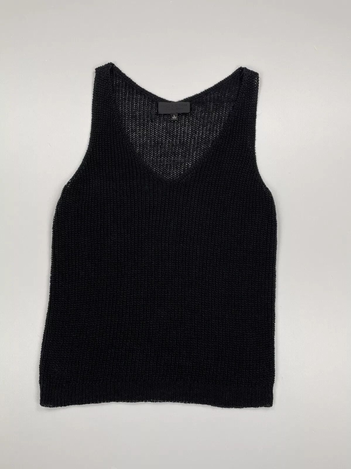 Nili Lotan Nili Lotan Knit Vest Top Womens Black Size L Size L / US 10 / IT 46 - 6 Thumbnail