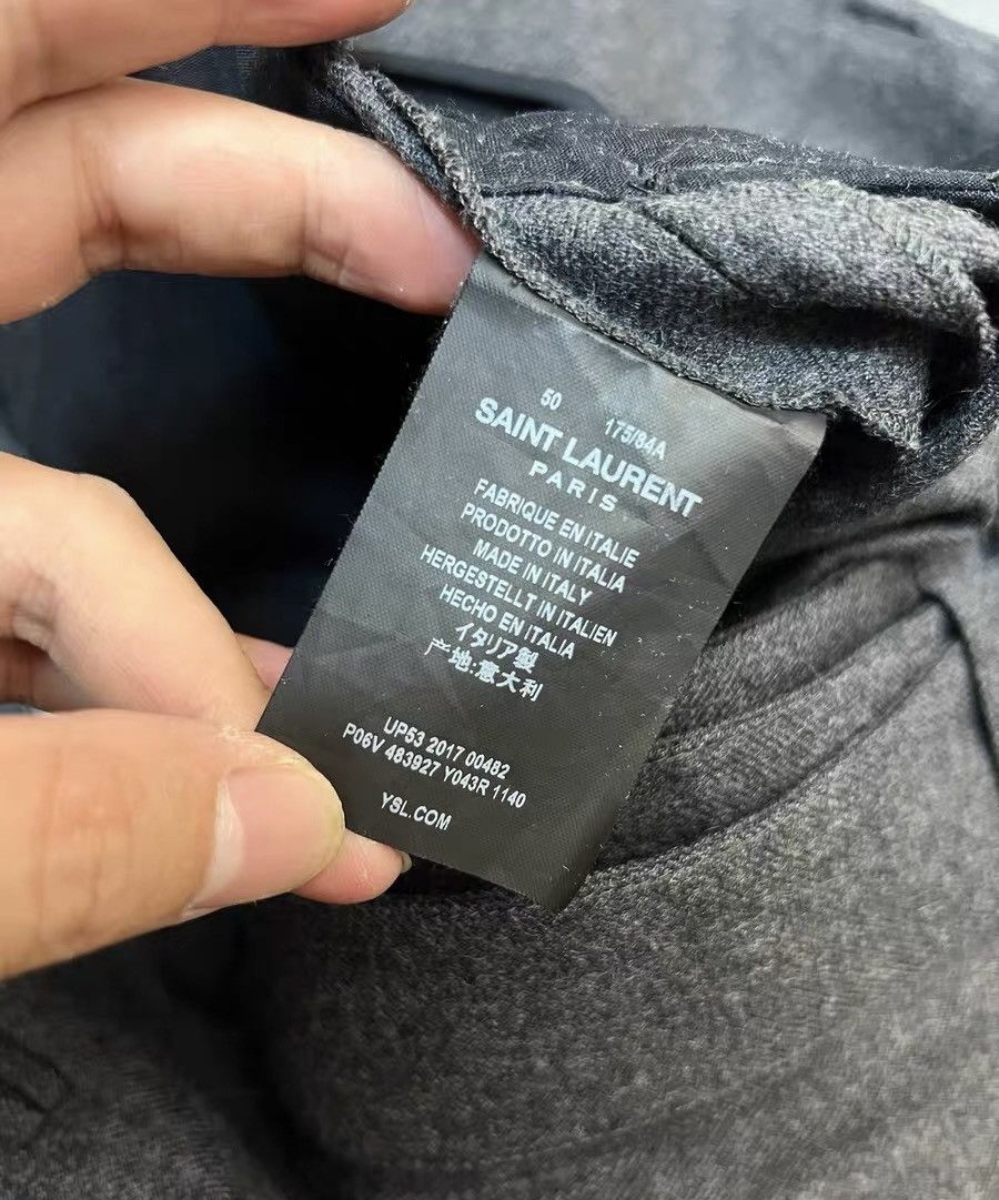 Saint Laurent Paris Saint Laurent 17 runway double waisted trousers Size US 34 / EU 50 - 5 Thumbnail
