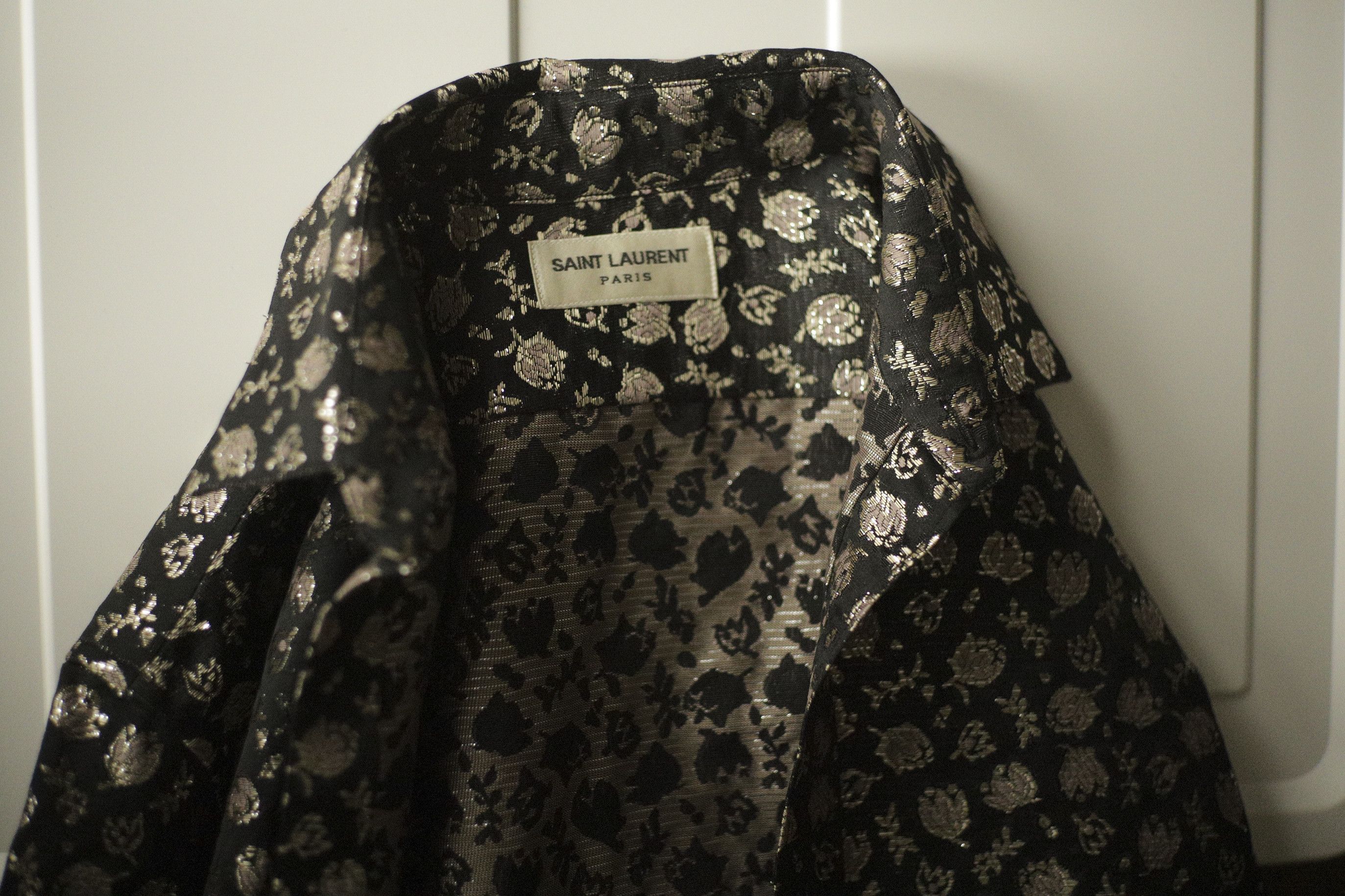 Hedi Slimane × Saint Laurent Paris Saint Laurent SS15 surf sound dress shirt (gold) Size US M / EU 48-50 / 2 - 4 Thumbnail