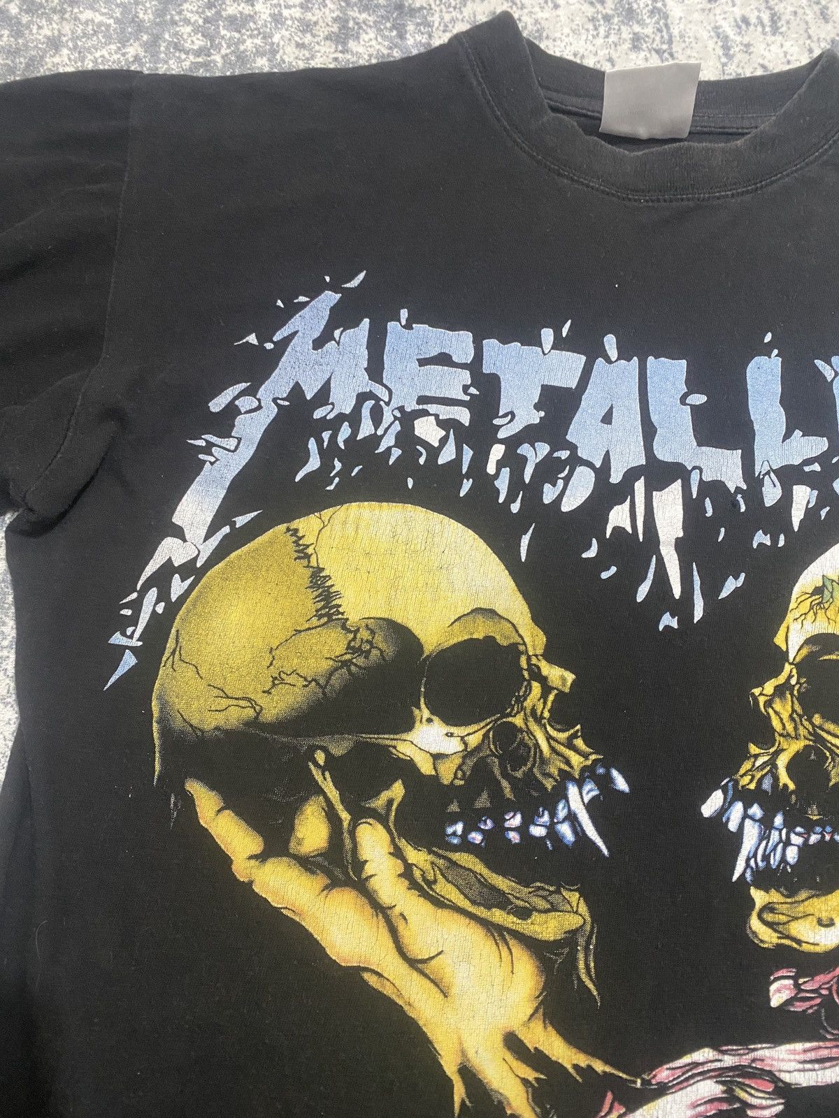 Band Tees Metallica big logo skeleton vintage tee 90s Size US M / EU 48-50 / 2 - 3 Thumbnail