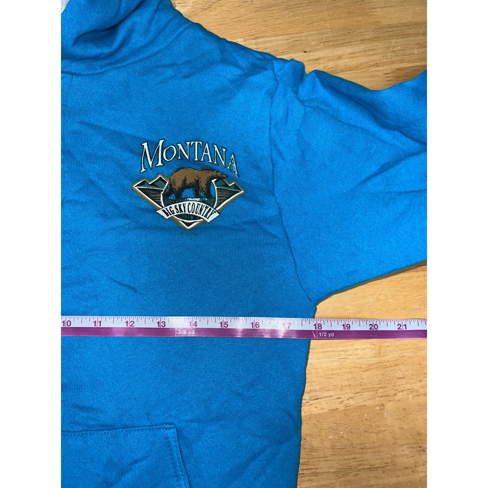 Vintage Vintage Montana Big Sky Country Hoodie Bear Animal 90s Small Size US S / EU 44-46 / 1 - 11 Thumbnail