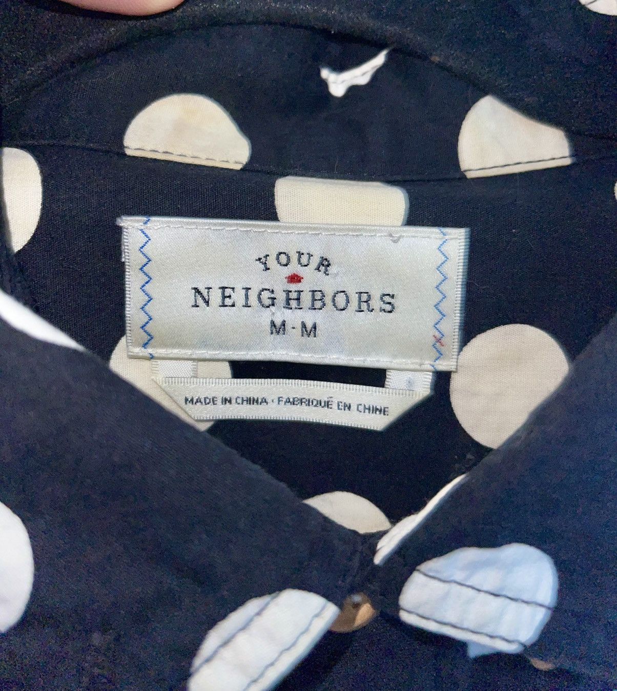 Your Neighbors Polka Dot button down Size US M / EU 48-50 / 2 - 6 Thumbnail