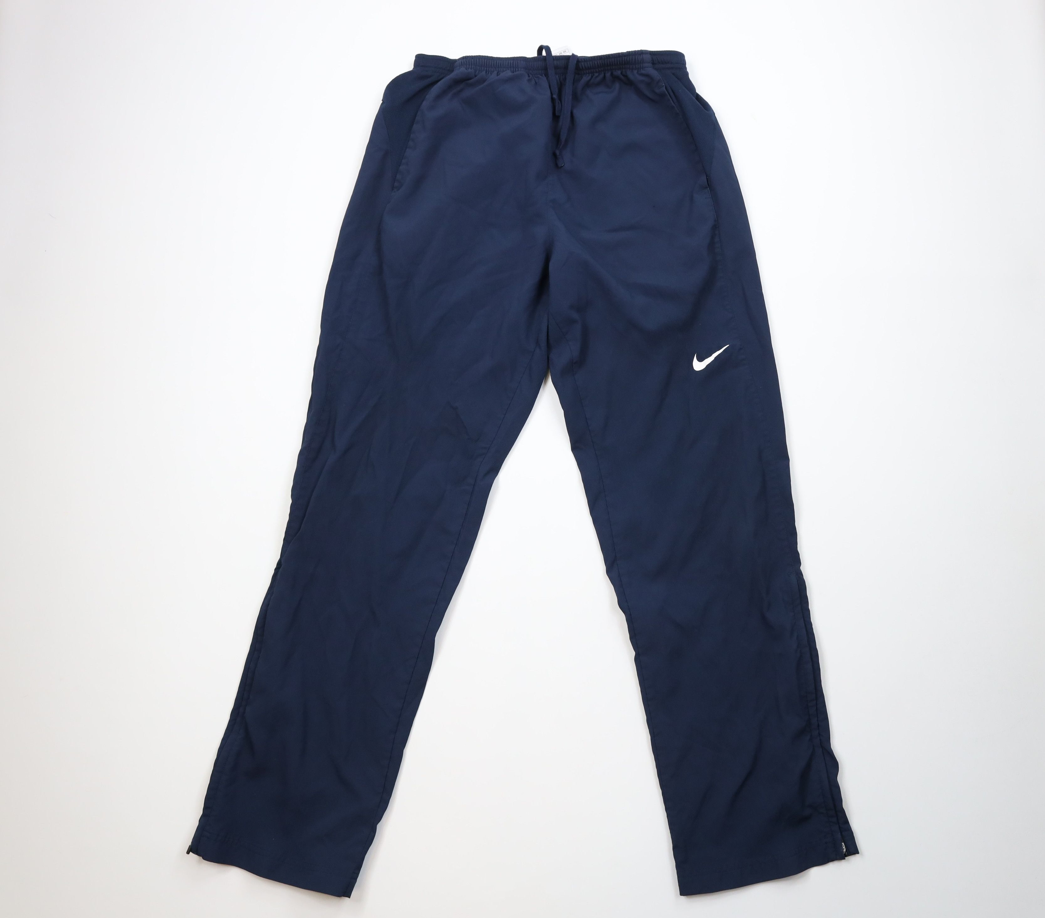 Vintage Nike Mini Swoosh Ribbed Wide Leg Windbreaker Pants