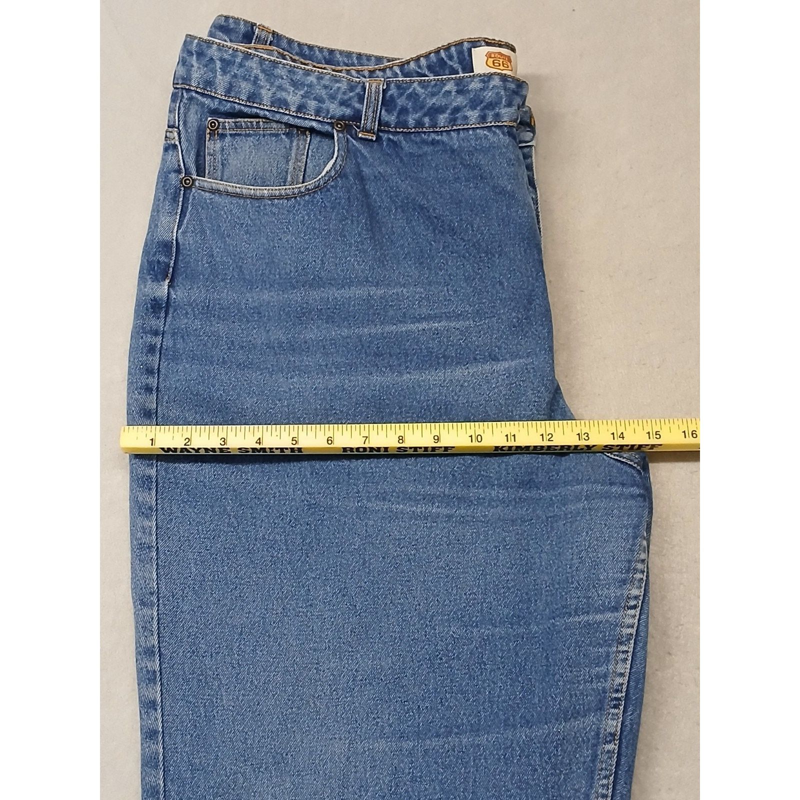 Route 66 Route 66 (24S) Women's Relaxed Straight Fit Blue Denim Jeans Size 24" / US 00 / IT 34 - 5 Thumbnail