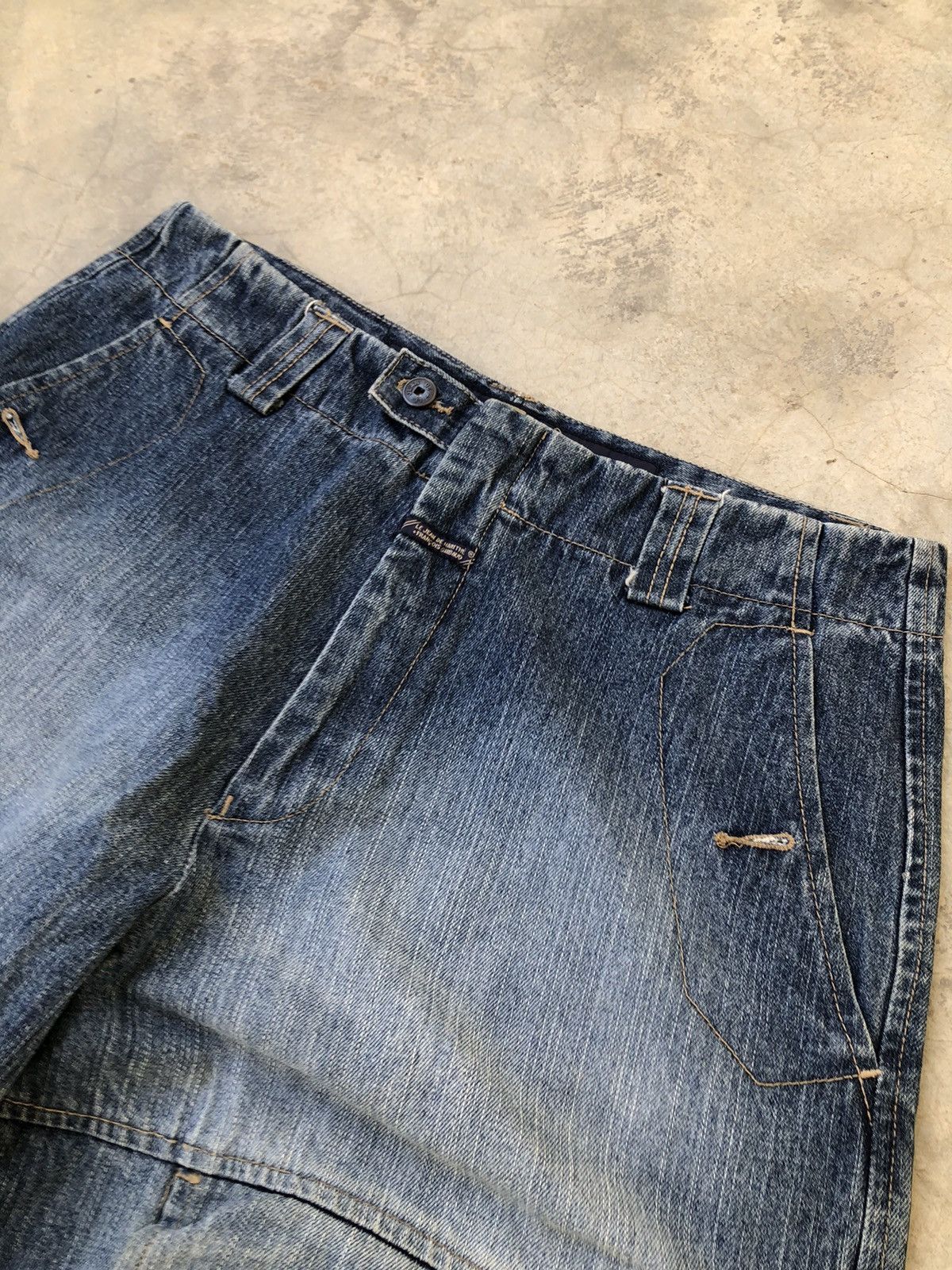 Marithe + Francois Girbaud Le Jean Marithe Francois Gurbaud Y2k M+FG Strap Baggy Denim Size US 34 / EU 50 - 14 Thumbnail
