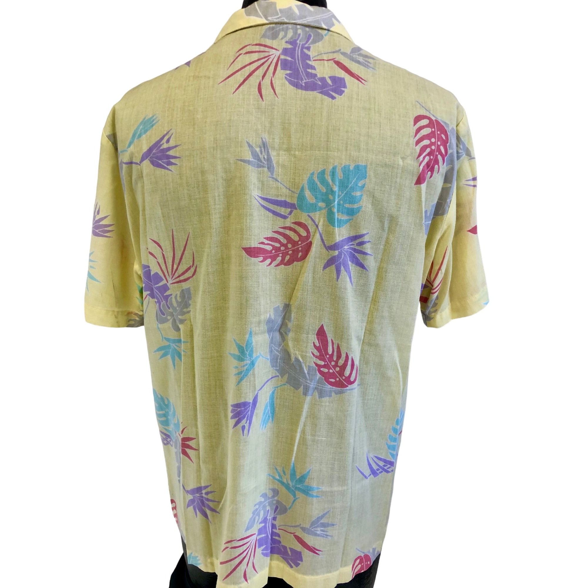 Other VTg Marina of California Yellow Pink Floral Rayon Shirt Size US L / EU 52-54 / 3 - 2 Thumbnail