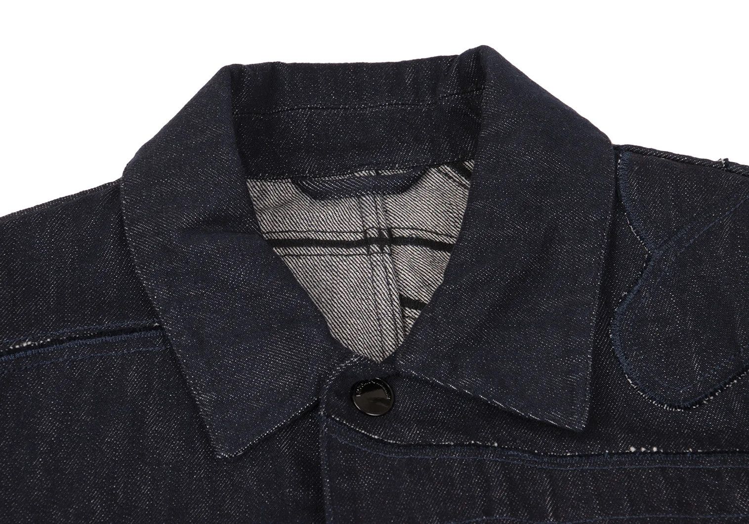 Emporio Armani Patchwork Denim Coverall in Indigo Navy, Size 48 Size US M / EU 48-50 / 2 - 3 Thumbnail