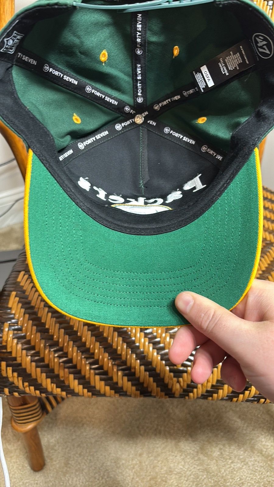 47 47 Brand Green Bay Packers Hat Size ONE SIZE - 5 Thumbnail