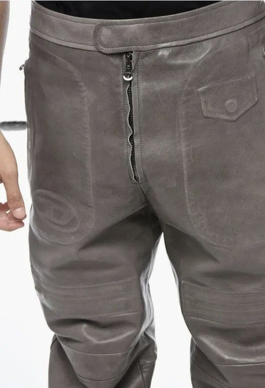 Diesel Leather P-JOSHY Pant with Trompe L' Oeil Effect Size US 31 - 23 Thumbnail