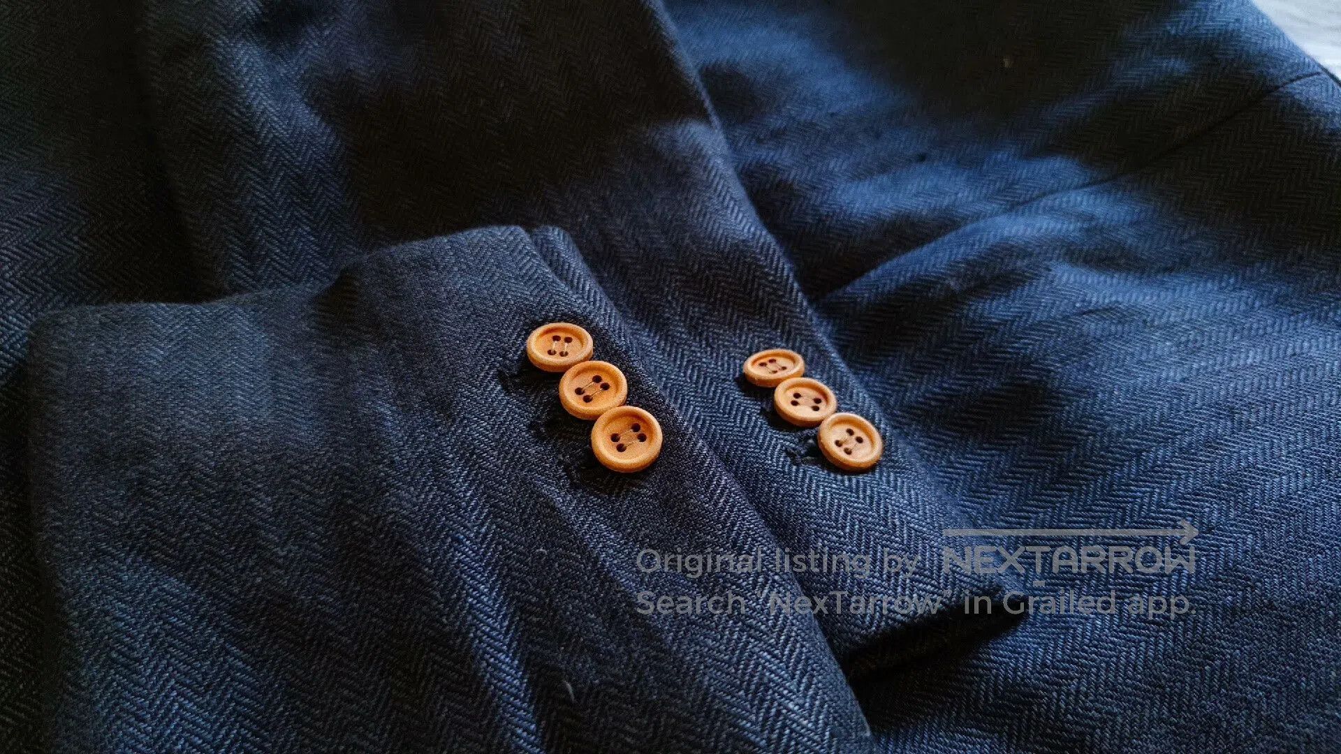 Other French Handcrafted Blue Houndstooth Suit for Men. Size US M / EU 48-50 / 2 - 7 Thumbnail