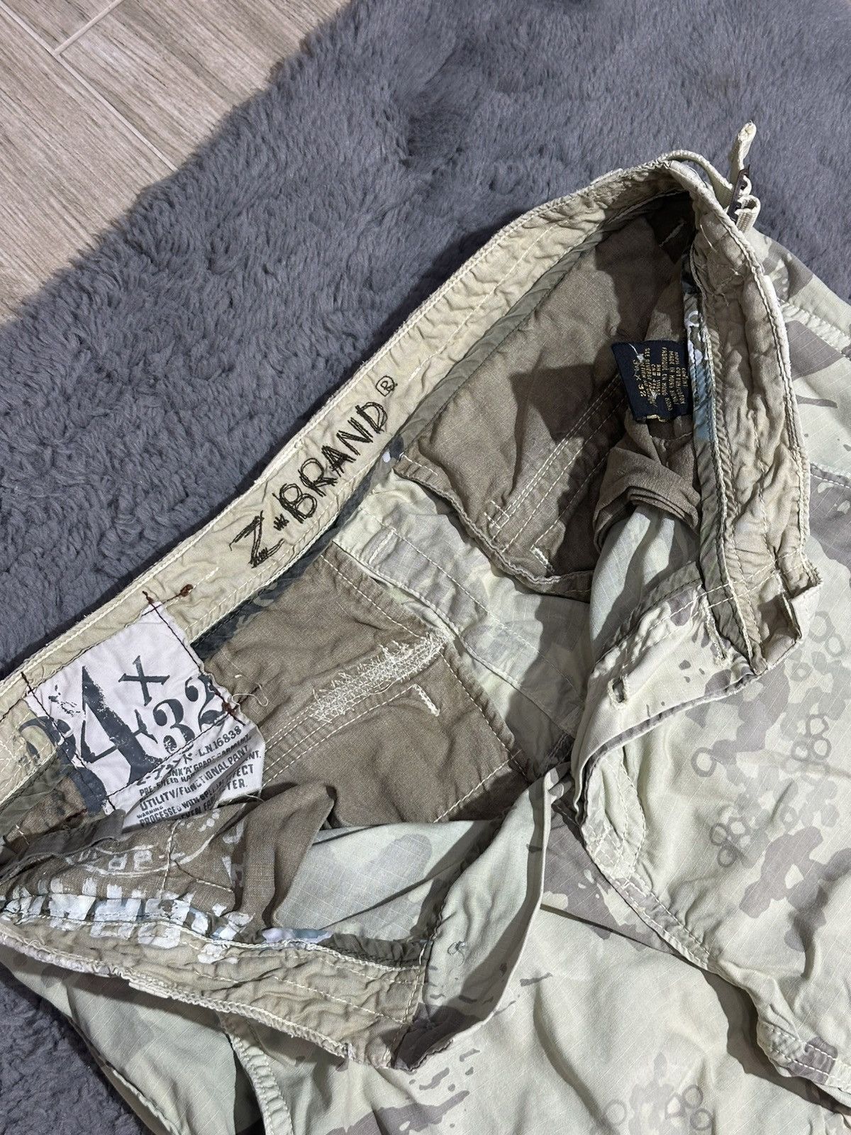 Z Brand Vintage Z-Brand "So Cal" Camo Cargo Pants Size US 34 / EU 50 - 7 Thumbnail