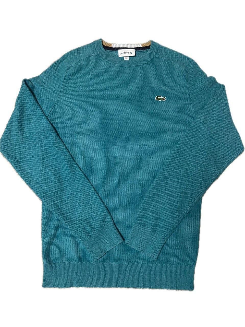 Lacoste Lacoste Knit Crewneck Sweater – Teal Blue Size: FR-3, US-S Size US S / EU 44-46 / 1 - 2 Thumbnail