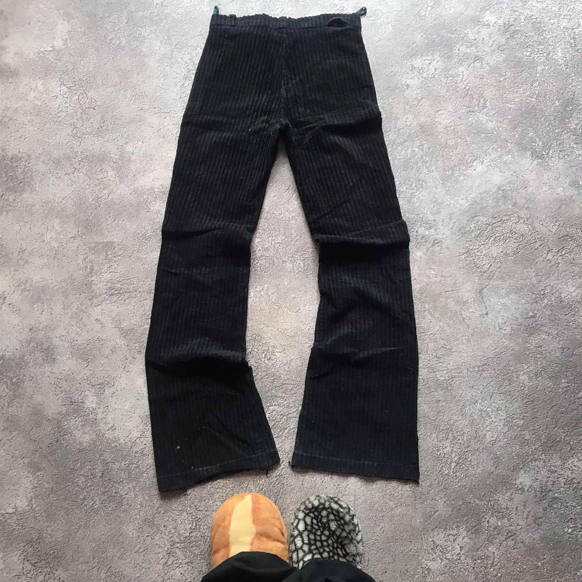 Vintage Vintage 90s Velvet Flared Parachute Pants Grunge Japan 29 Size 29" - 4 Thumbnail