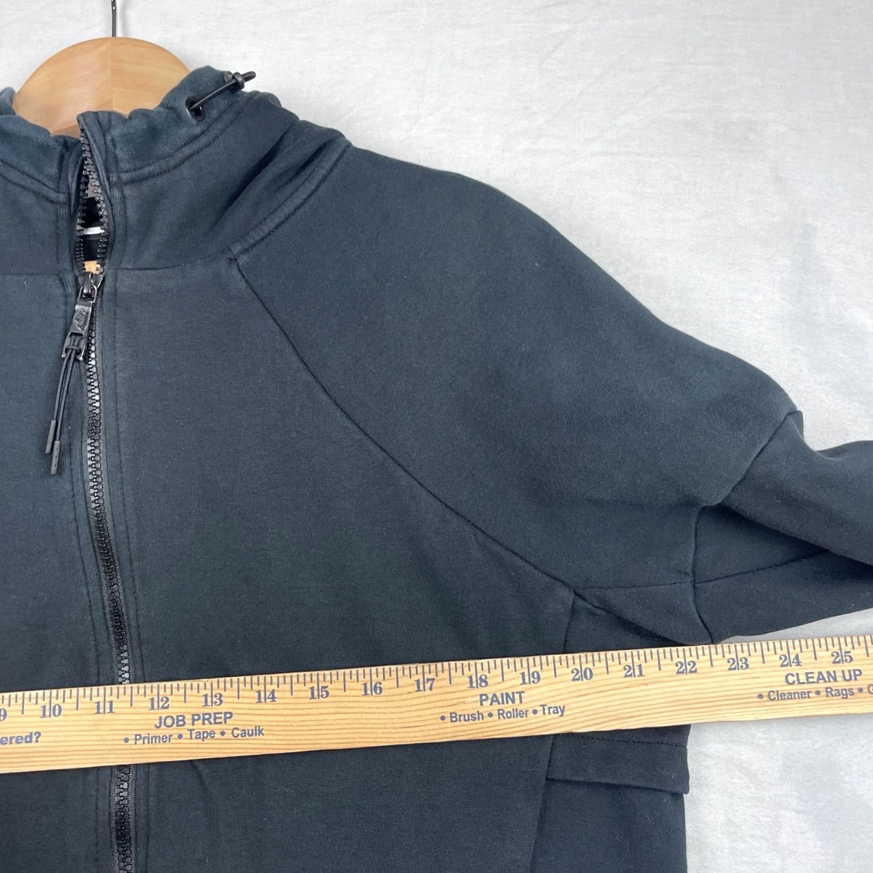 Nike Nike Hoodie Womens Large Black Full Zip Tech Fleece Sportswear Size L / US 10 / IT 46 - 7 Thumbnail
