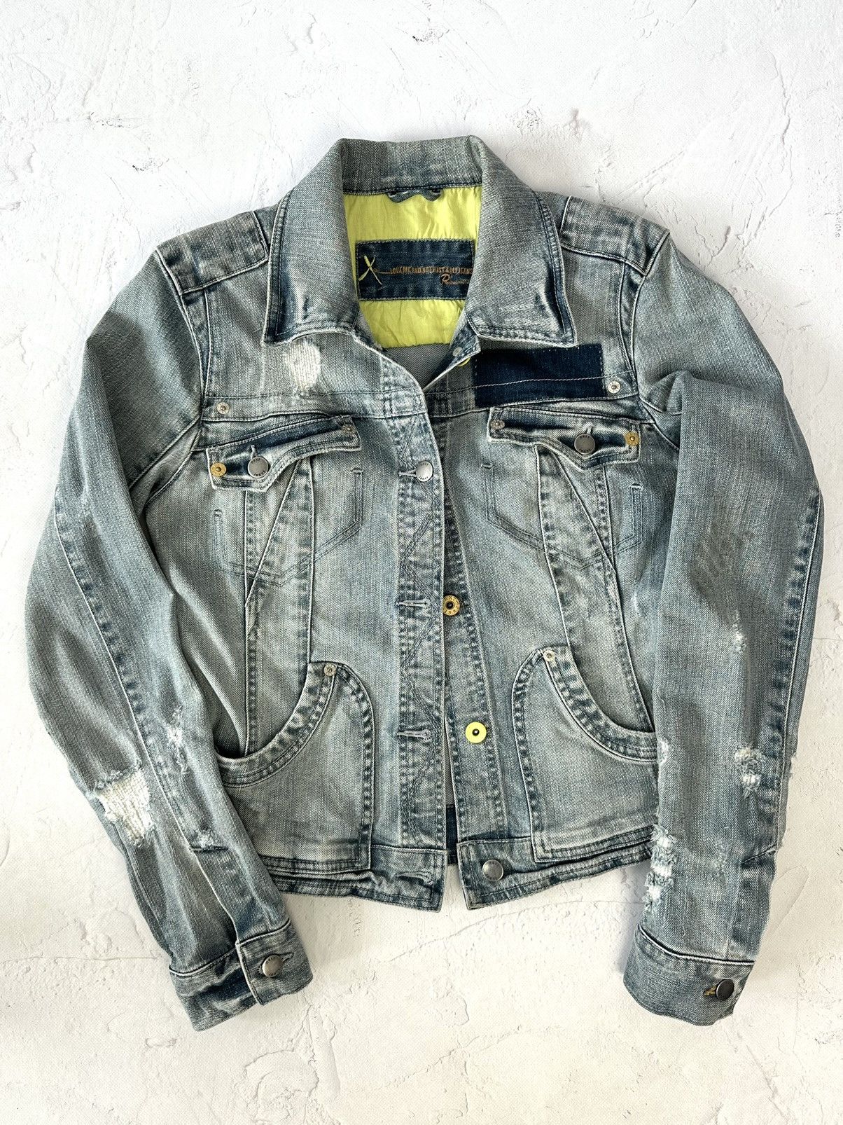Japanese Brand Vintage Distressed Denim Jacket Size S / US 4 / IT 40 - 1 Thumbnail