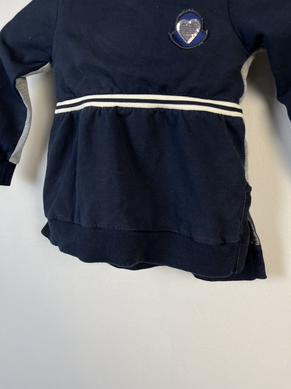 Moncler Moncler Kid`s Luxury Cotton Hooded Dress Size XXS / US 00 / IT 34 - 4 Thumbnail
