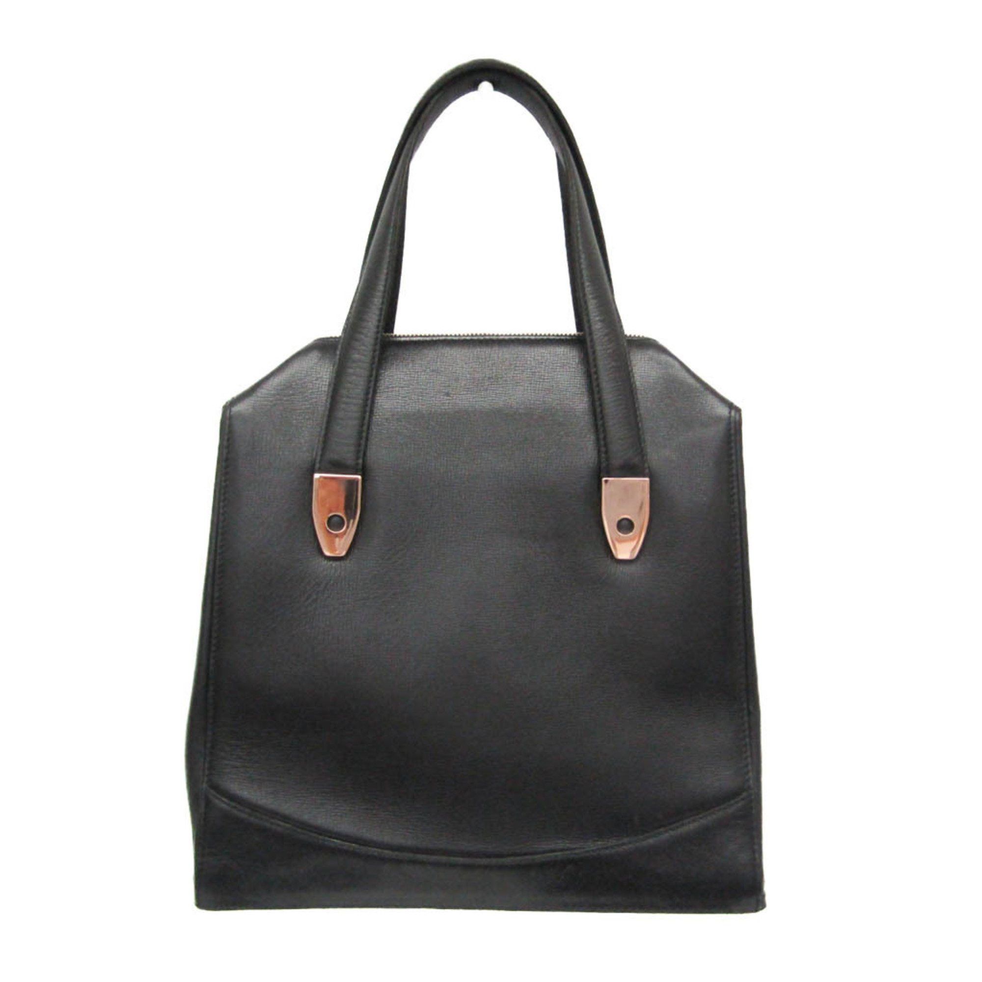 Valextra Valextra Women's Leather,Metal Handbag Pink Gold,Black Size ONE SIZE - 1 Thumbnail