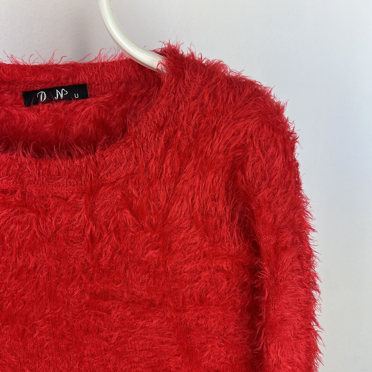 Japanese Brand Vintage red hairy silk sweater retro Size XS / US 0-2 / IT 36-38 - 3 Thumbnail