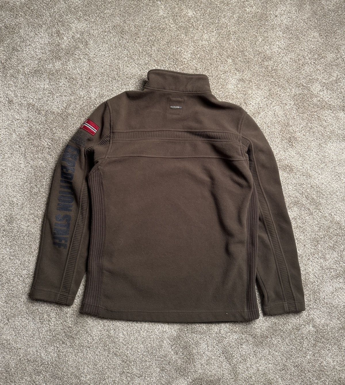 Point Zero POINT ZERO ORANGE LABEL “MOSS” Y2K STYLE FLEECE QUARTER ZIP Size US L / EU 52-54 / 3 - 5 Thumbnail