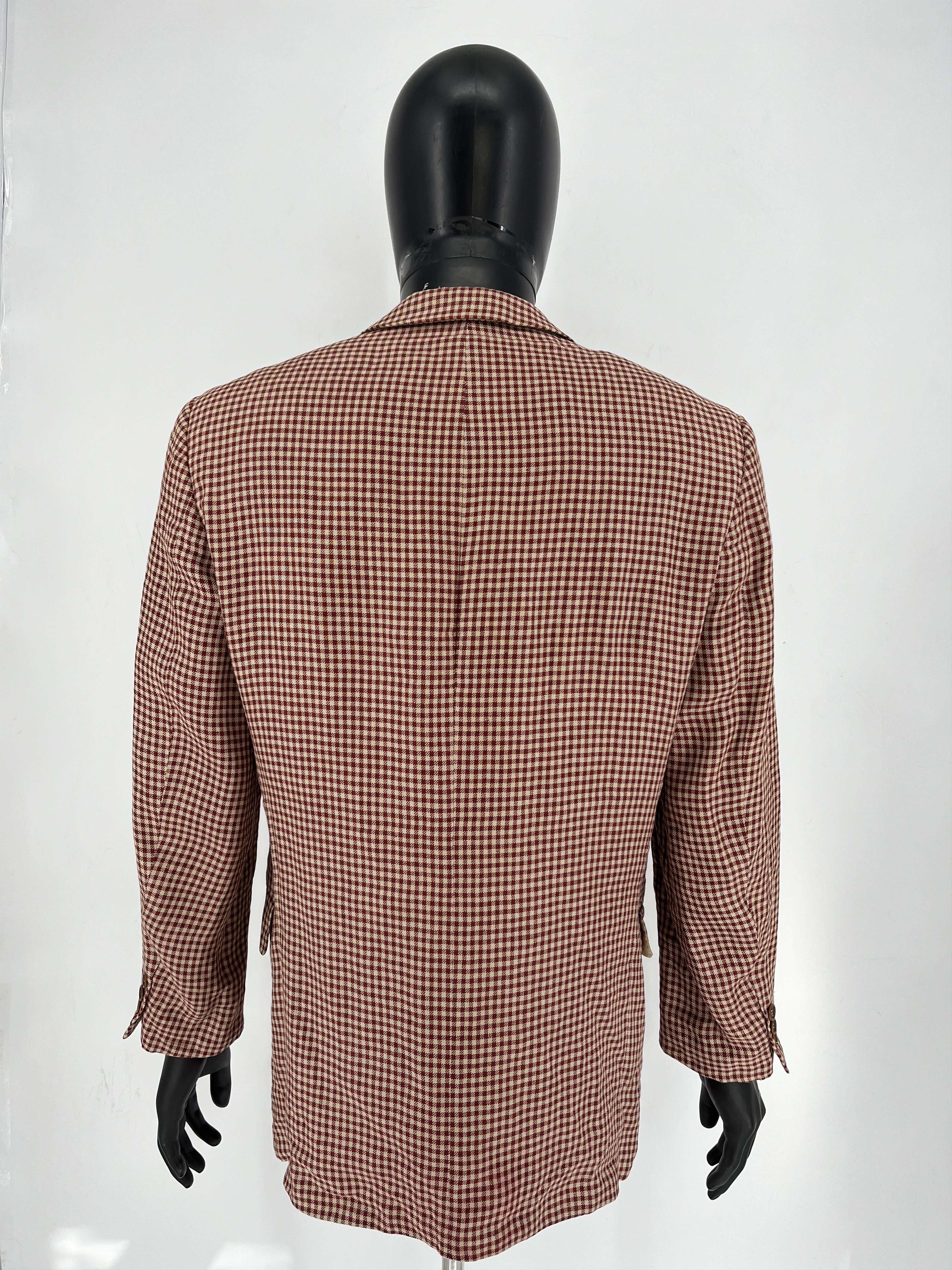 Hugo Boss Hugo Boss Vintage Linen Blazer 48 Solbiati Natural Kalkutta Size 48S - 8 Thumbnail