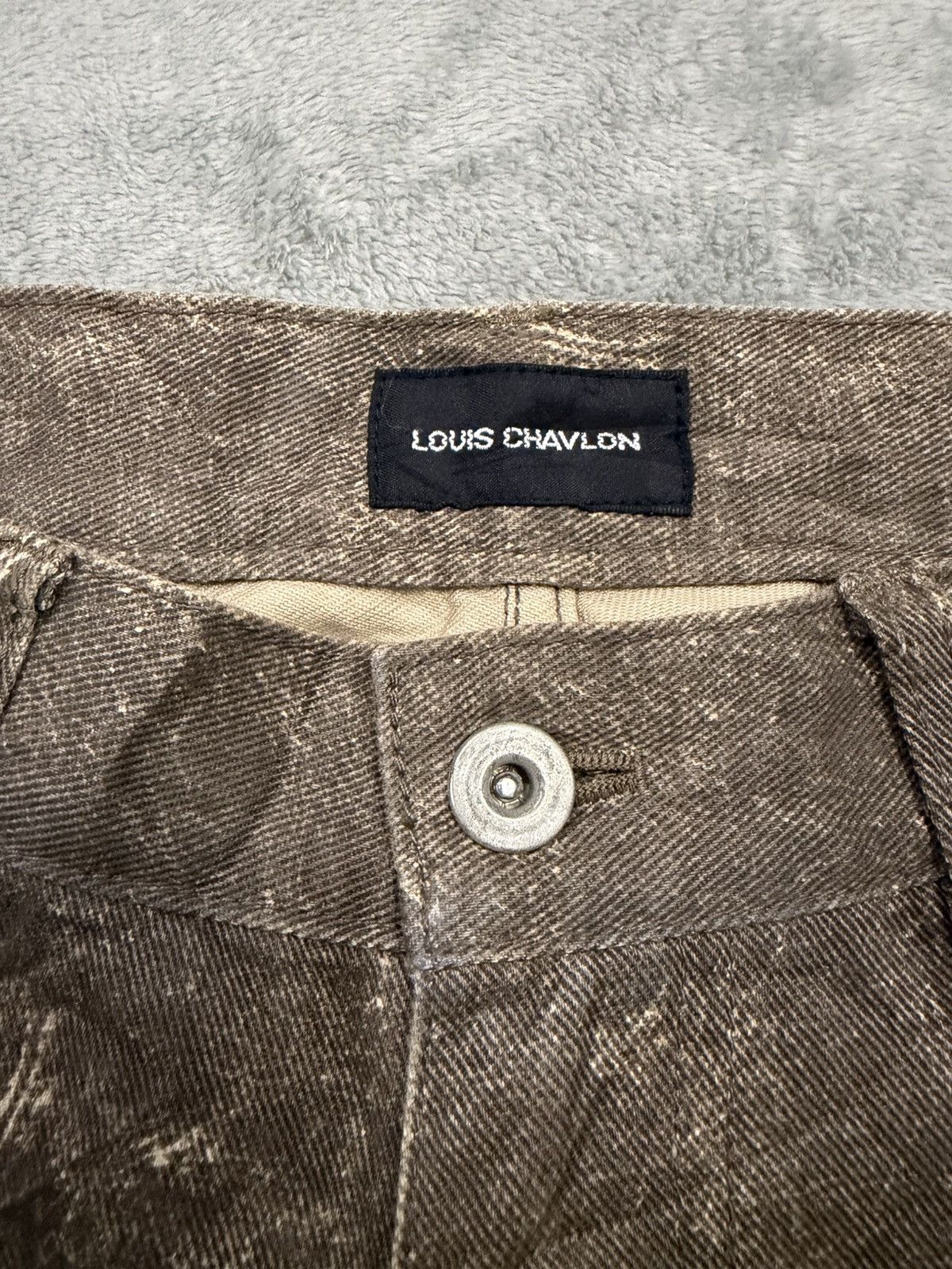 Other Japanese brand Louis Chavlon Acid Wash Brown Flare Pants" Size US 31 - 3 Thumbnail