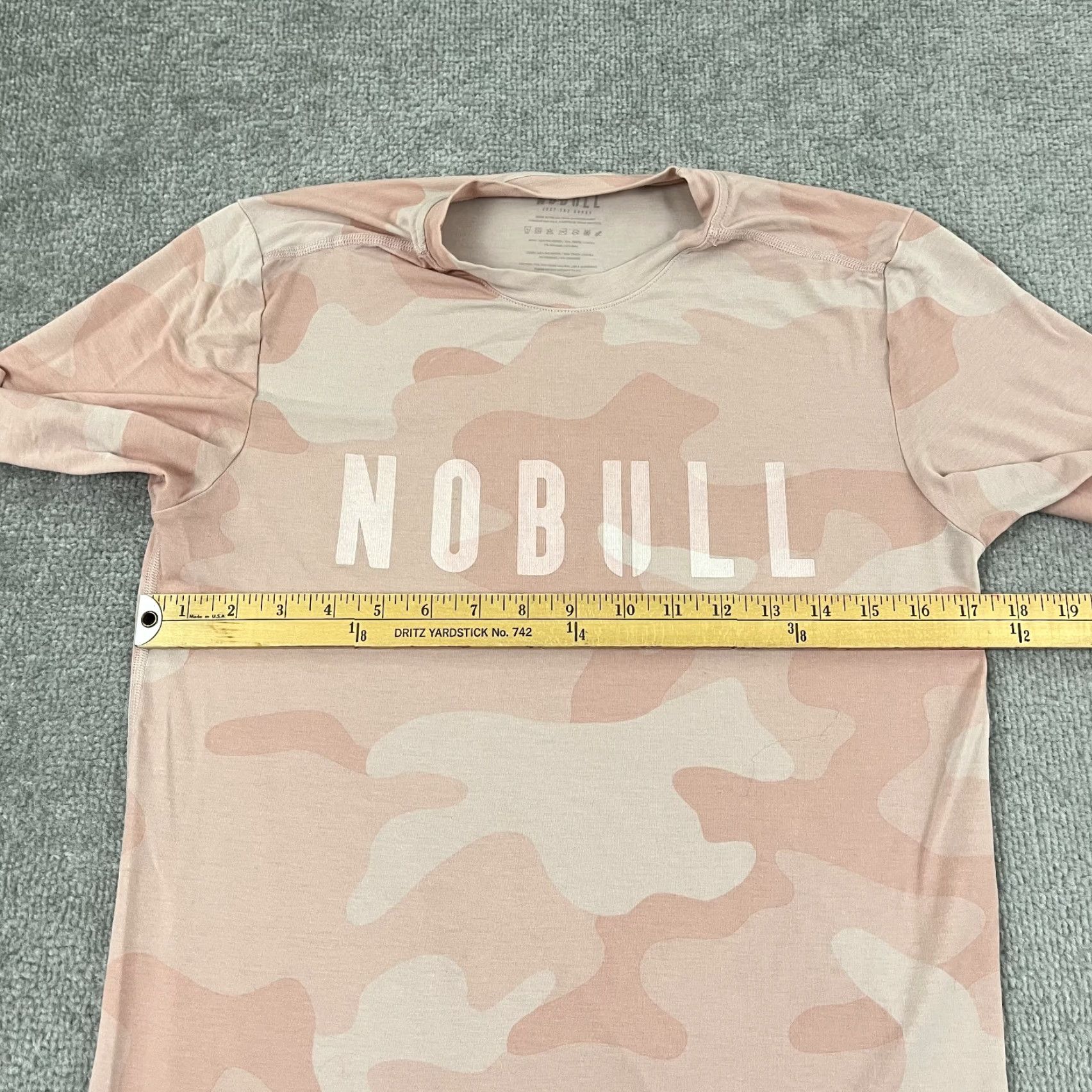 Vintage NOBULL No Bull Shirt Womens Small Pink Camo Active Workout Training Long Sleeve Shirt Size S / US 4 / IT 40 - 5 Thumbnail