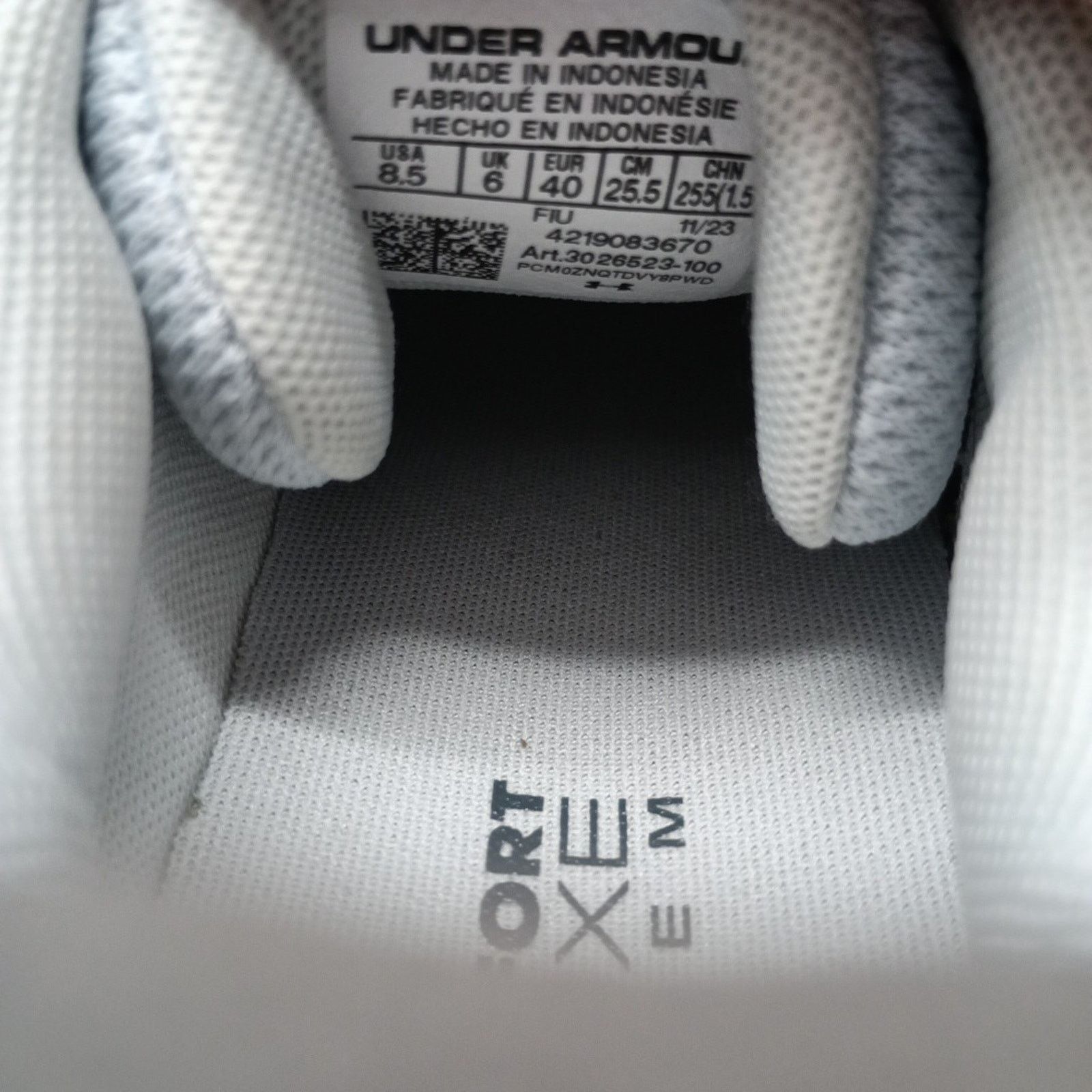 Under Armour Under Armour Charged Pursuit 3 Women Size 8.5 Gray Shoes Size US 8.5 / IT 38.5 - 6 Thumbnail