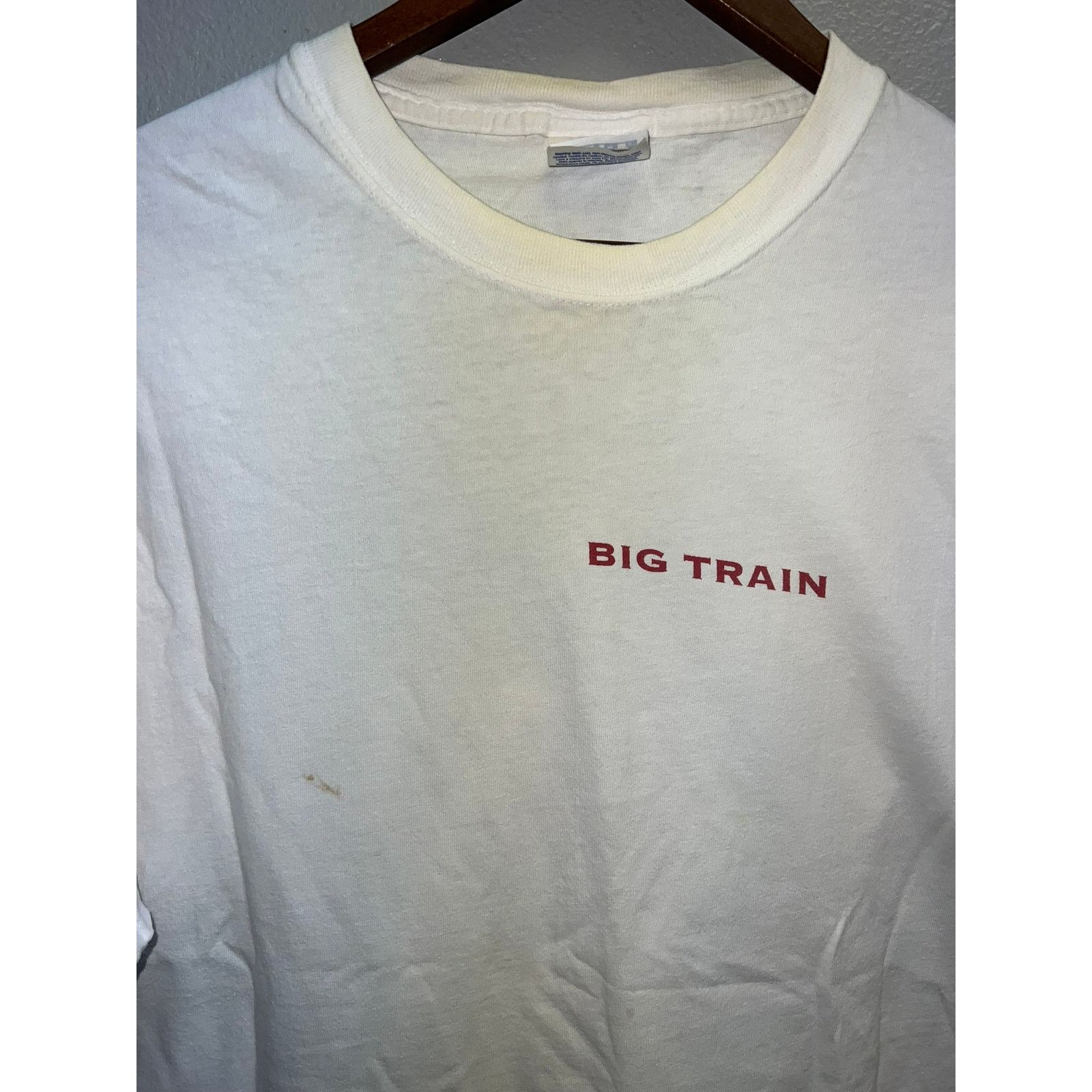 Hanes Vintage Big Train Shirt Drink Addictions Tee 90s 1990s XL Size US XL / EU 56 / 4 - 3 Thumbnail