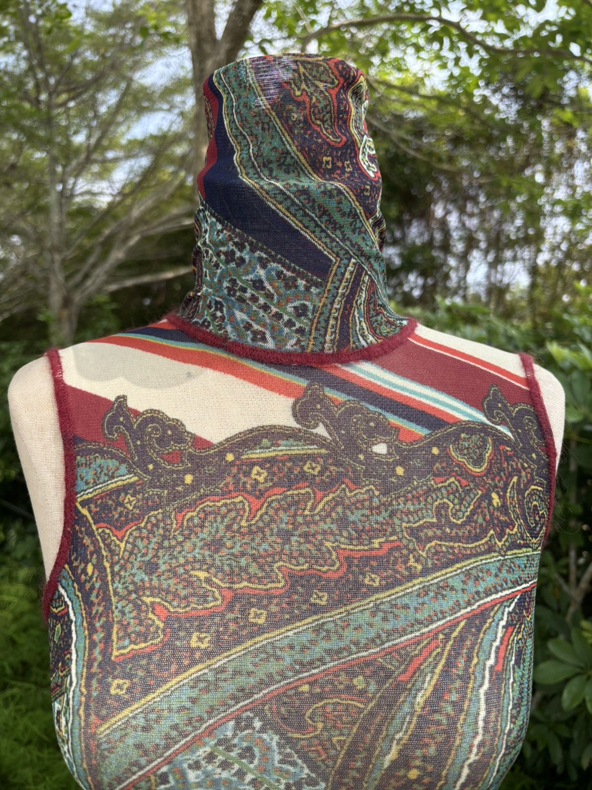 Jean Paul Gaultier Vintage paisley mesh top Size S / US 4 / IT 40 - 5 Thumbnail