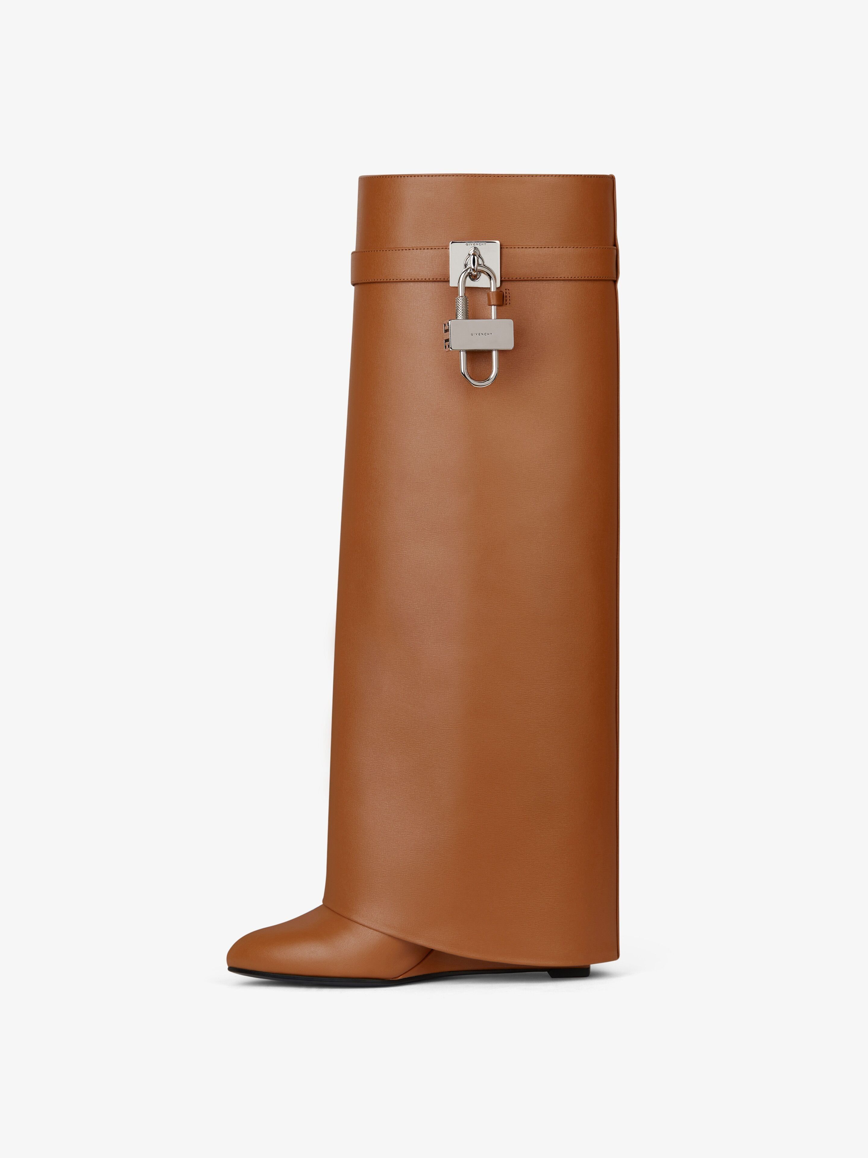 Givenchy o1srvl11e0925 Shark Locks Boots in Brown Size US 7.5 / IT 37.5 - 3 Thumbnail